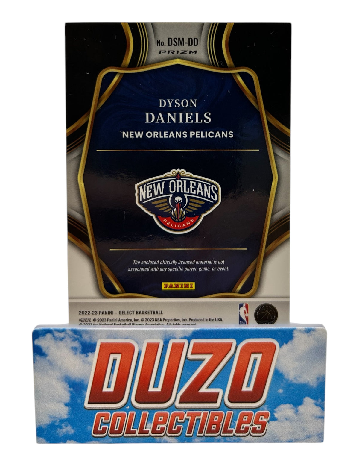 Dyson Daniels Patch Rookie Draft Selections Round 1 2022-23 Panini Select No.DSD-DD