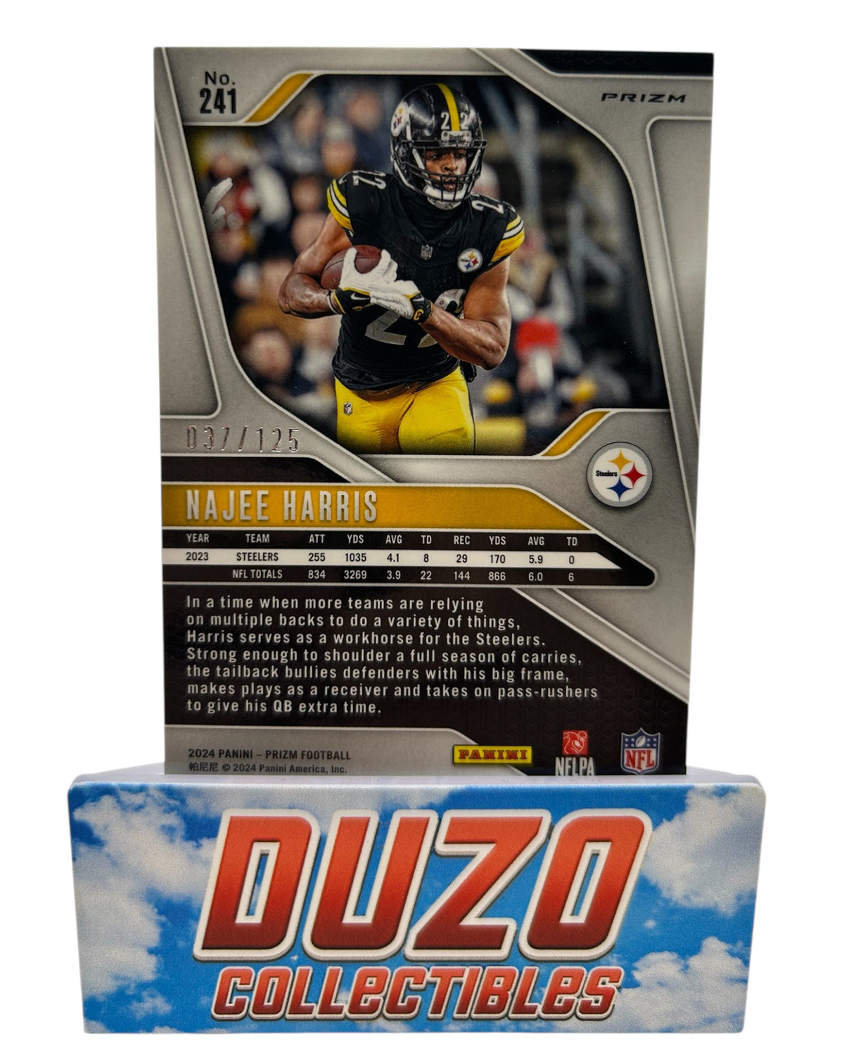 Najee Harris Purple /125 2024 Panini Prizm No.241