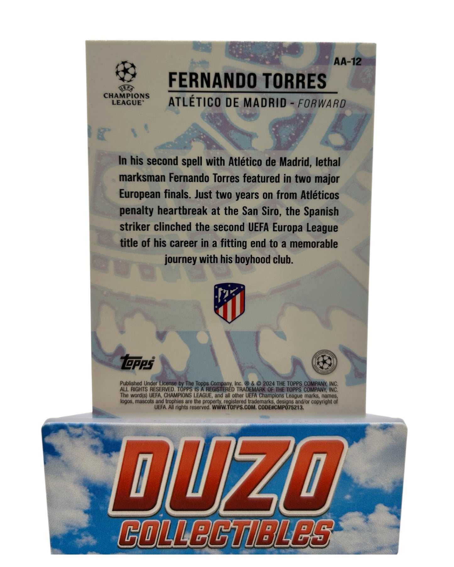 Fernando Torres Ageless Alchemy 2024 Topps Merlin Collections No.AA-12