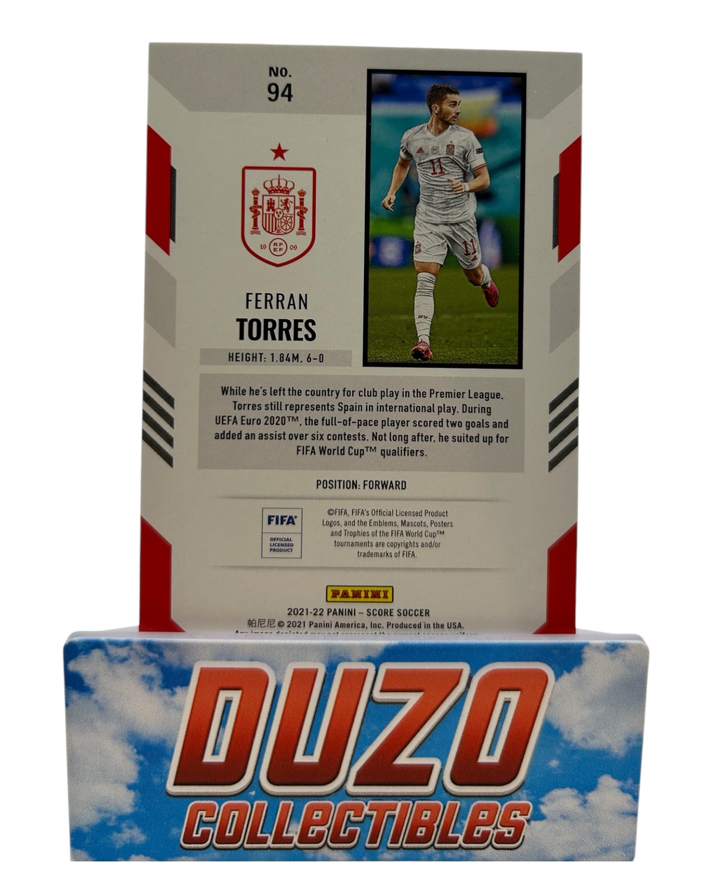 Ferran Torres Blue /49 2021-22 Panini Score No.94