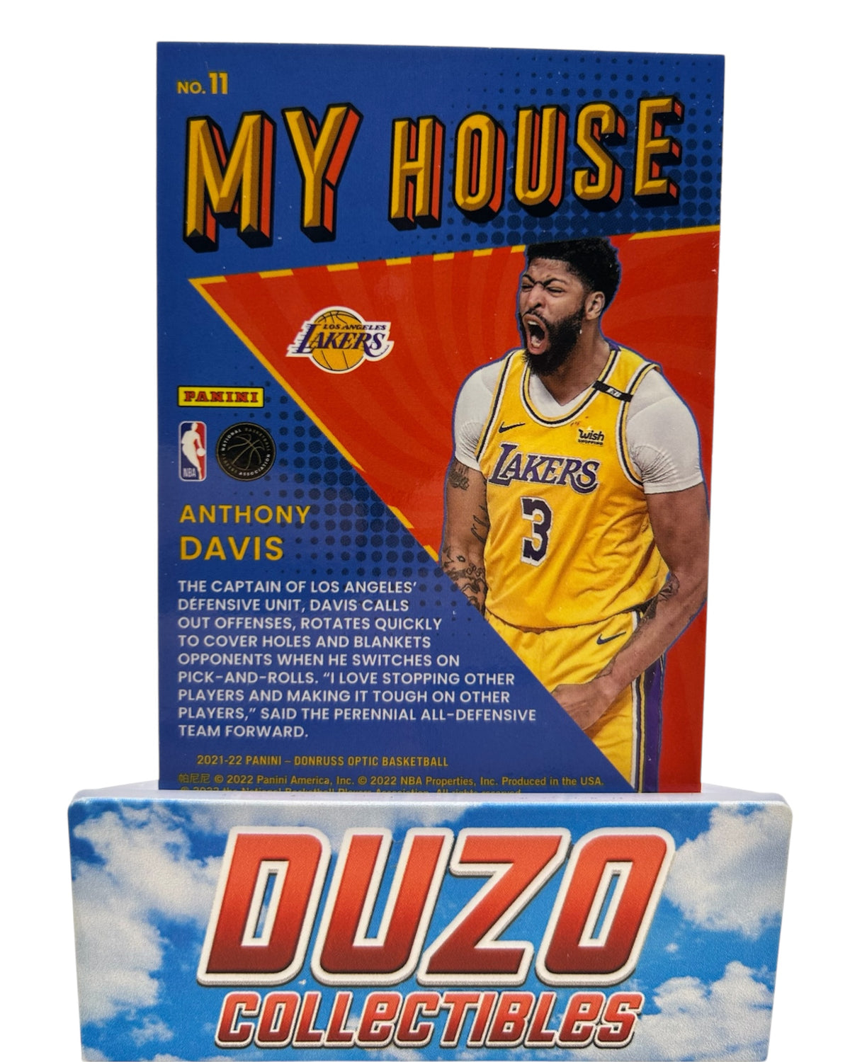 Anthony Davis My House 2021-22 Panini Donruss Optic No.11