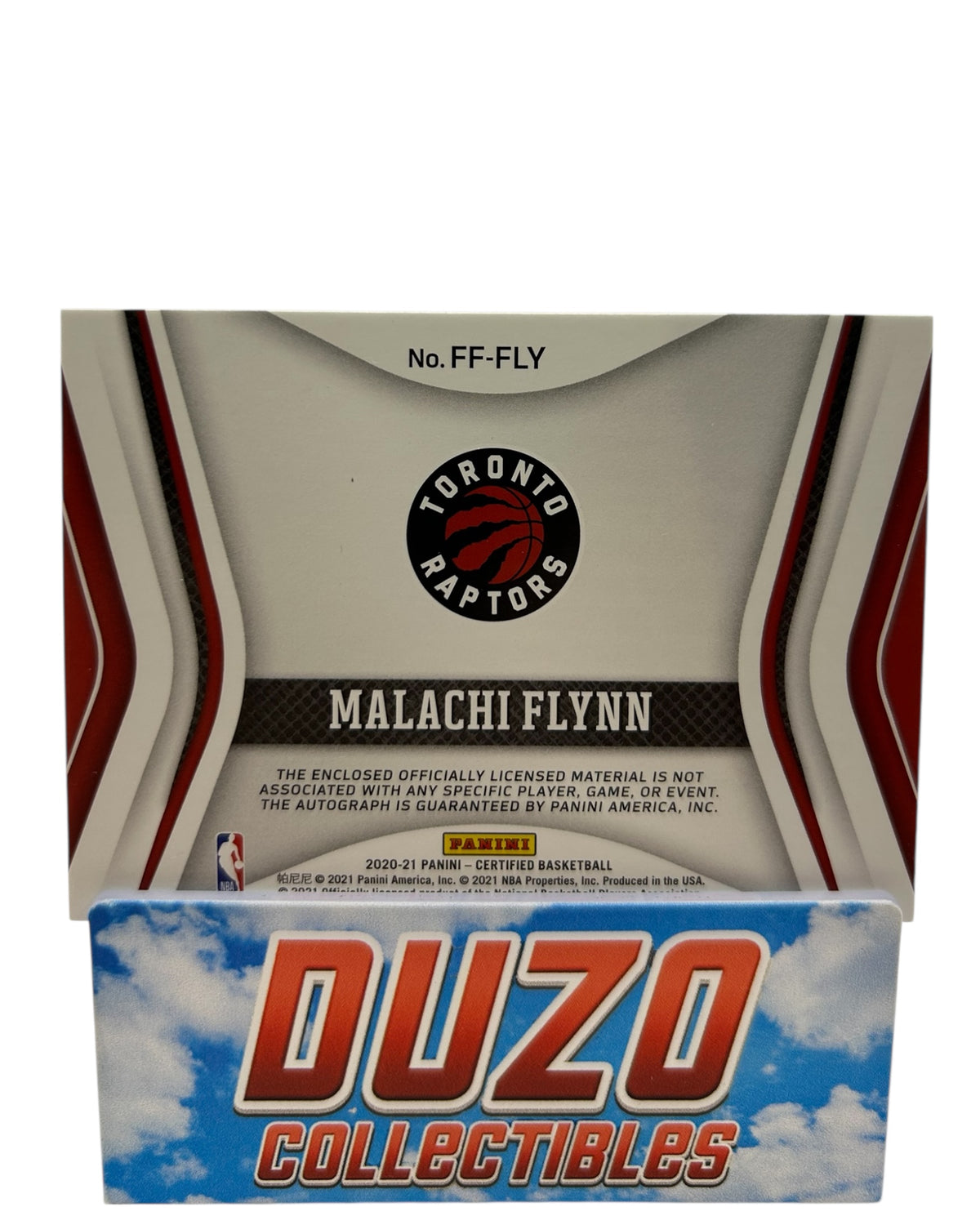 Malachi Flynn Rookie Patch Auto 2020-21 Panini Certified No.FF-FLY