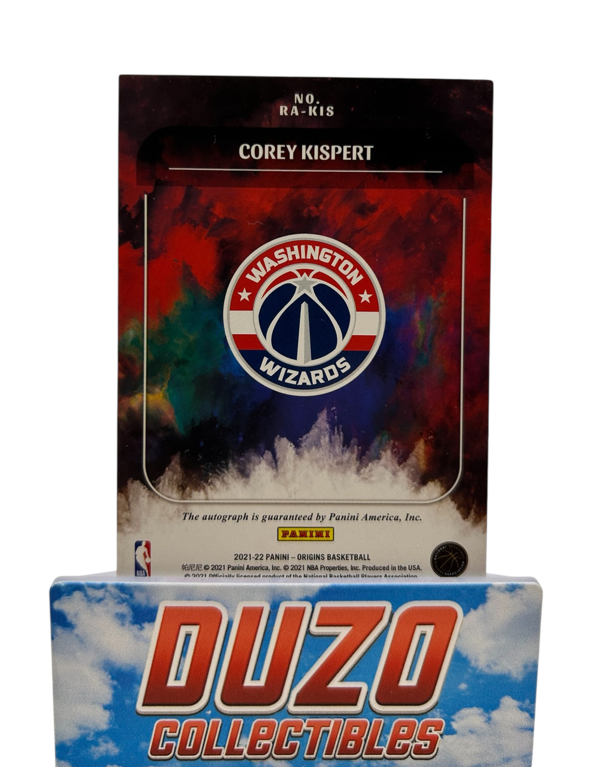 Corey Kispert Rookie OnCard Auto 2021-22 Panini Origins No.RA-KIS