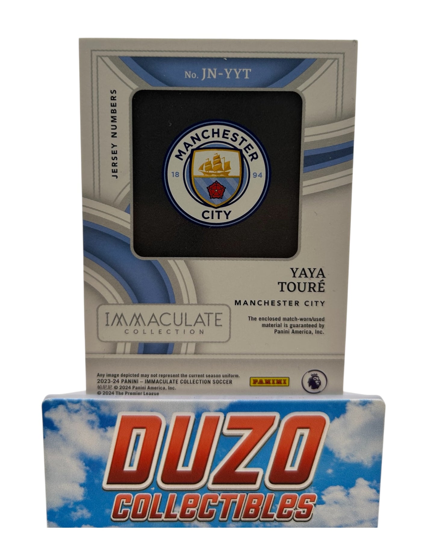Yaya Toure Game-Used Dual Patch Jersey Numbers /49 2023-24 Panini Immaculate No-JN-YYT