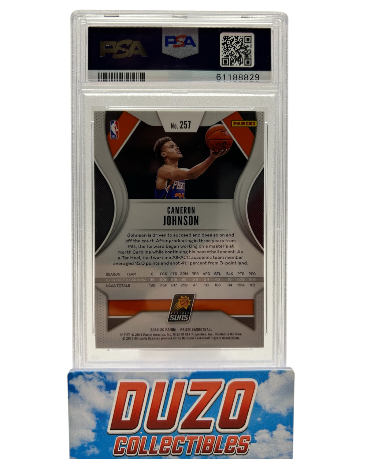 Cameron Johnson Rookie 2019 Panini Prizm No.257 PSA10