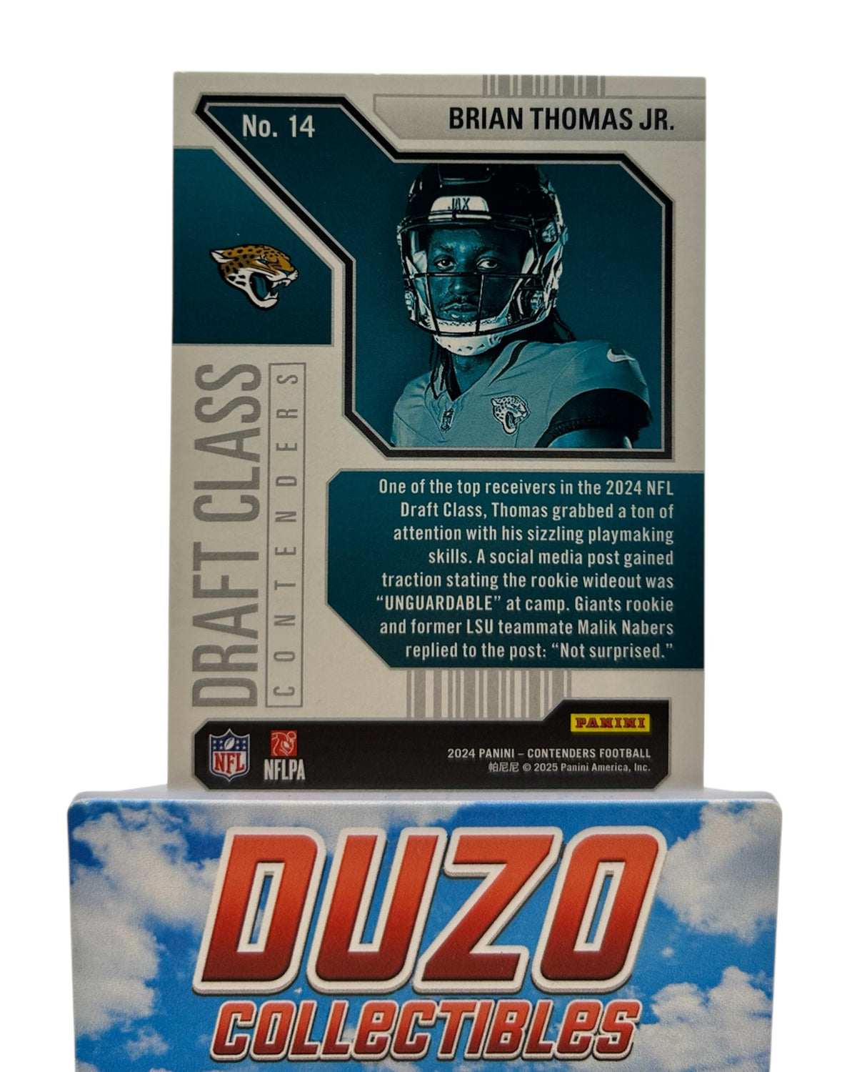 Brian Thomas Jr. Rookie Red Draft Class Contenders 2024 Panini Contenders No.14