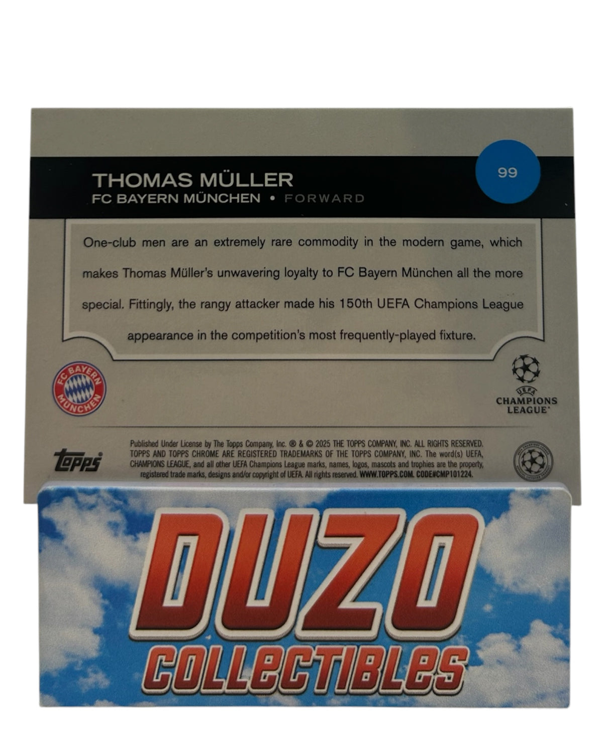 Thomas Müller Purple /299 2025 Topps Chrome Bundesliga No.99