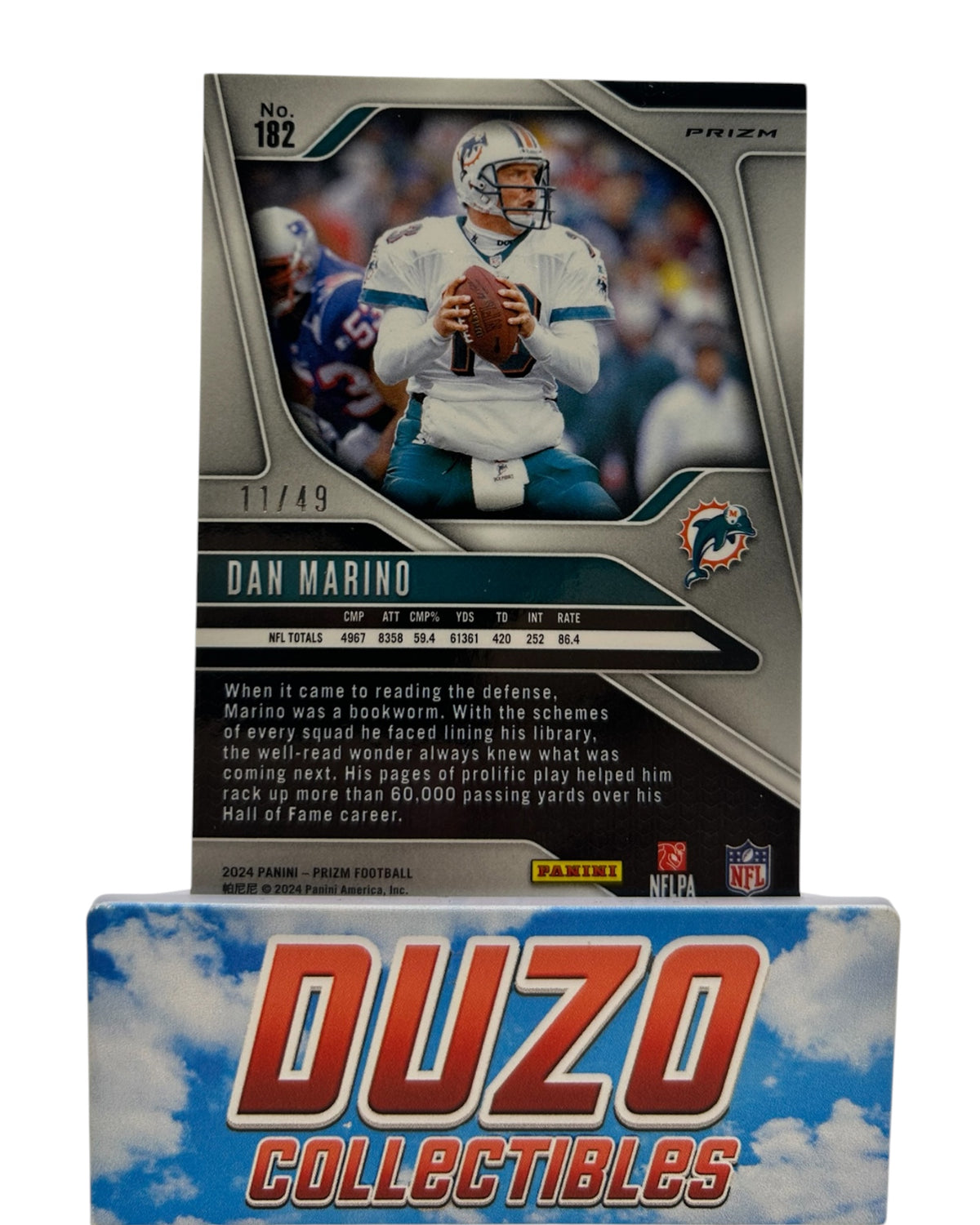 Dan Marino Purple Power /49 2024 Panini Prizm No.182