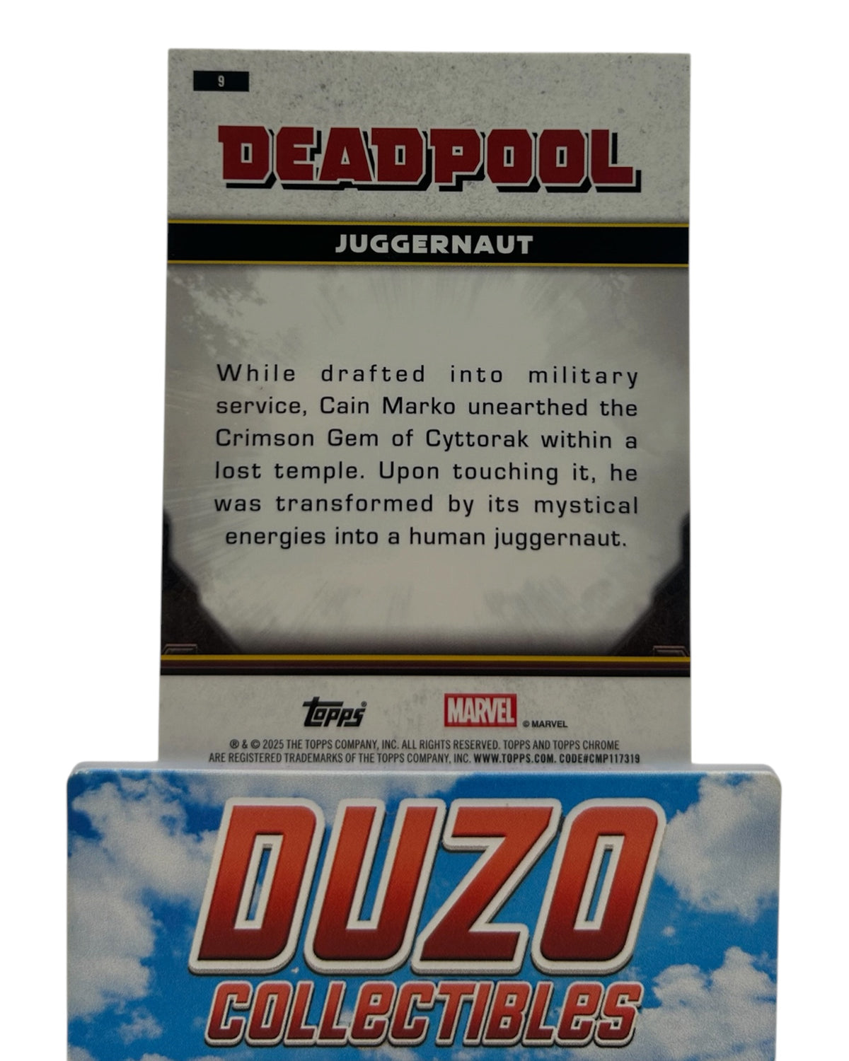 Juggernaut Red Wave /5 2025 Topps Chrome Deadpool No.9