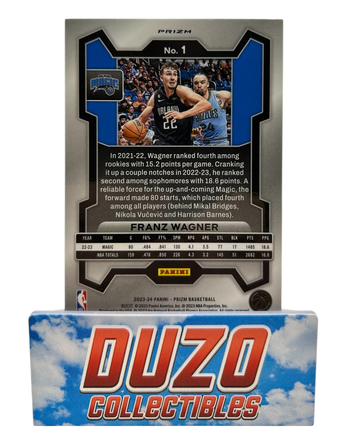 Franz Wagner Green Prizm 2023-24 Panini Prizm No.1