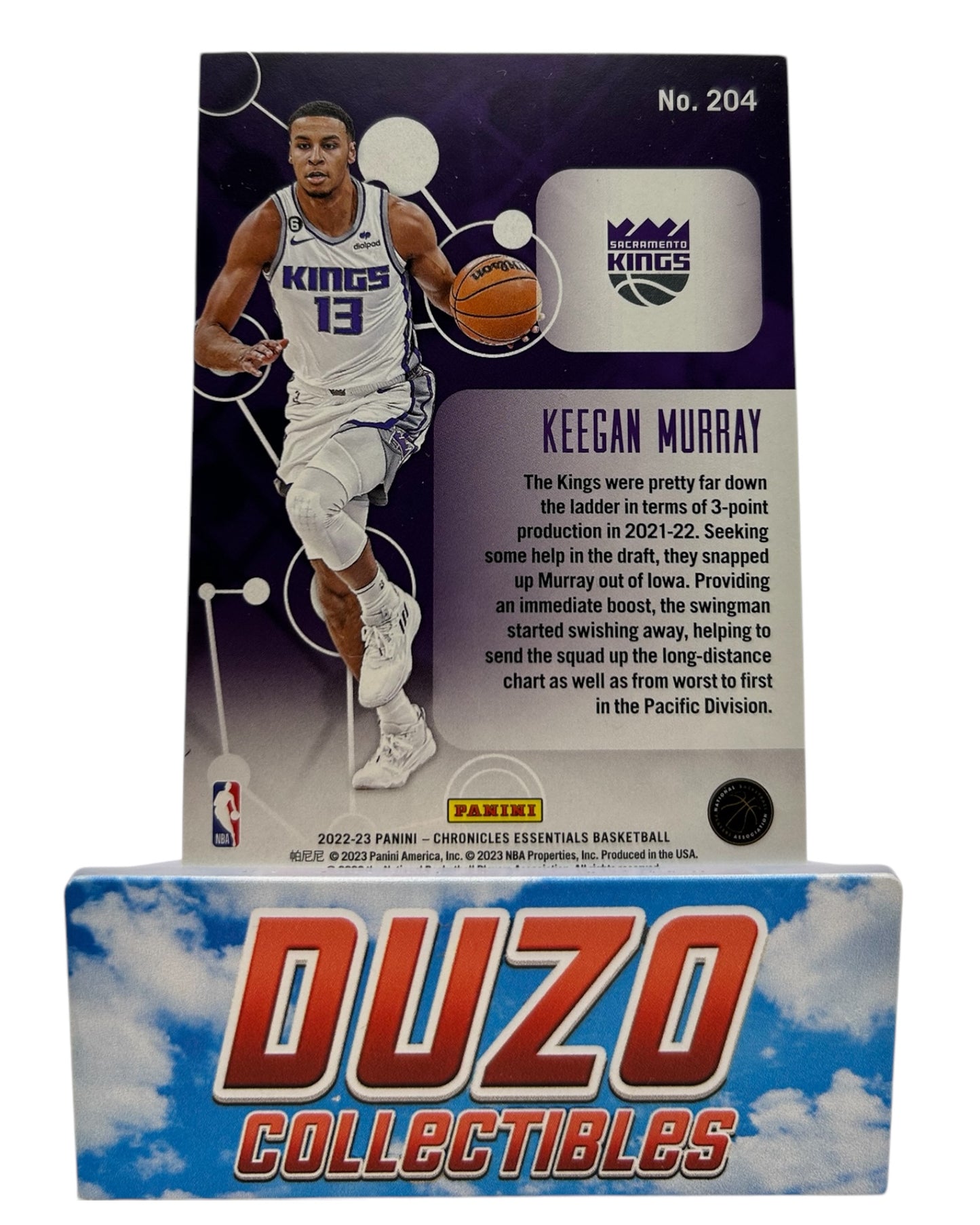 Keegan Murray Rookie Silver 2022-23 Panini Chronicles Essentials No.204