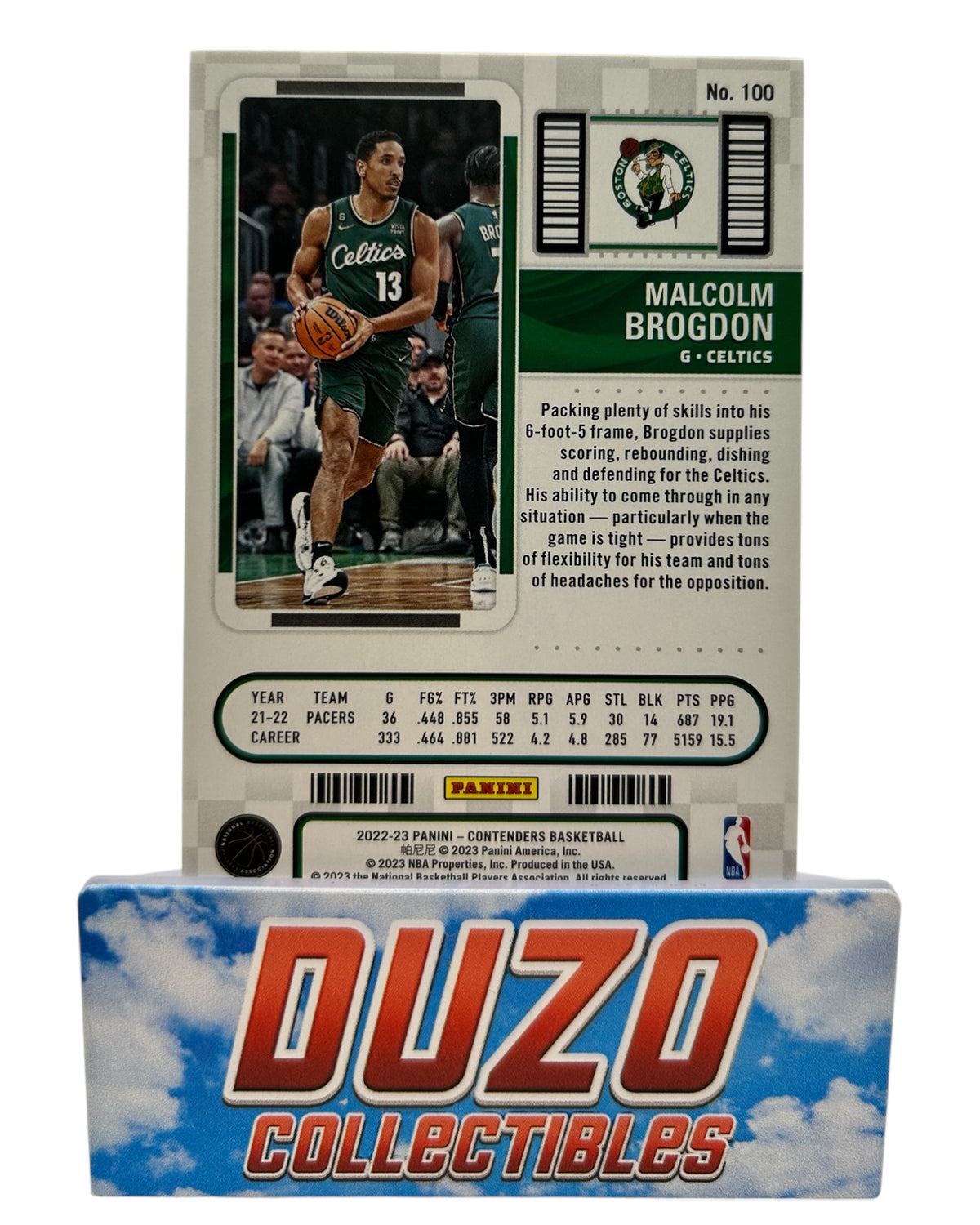 Malcolm Brogdon Semifinals Ticket /99 2022-23 Panini Contenders No.100