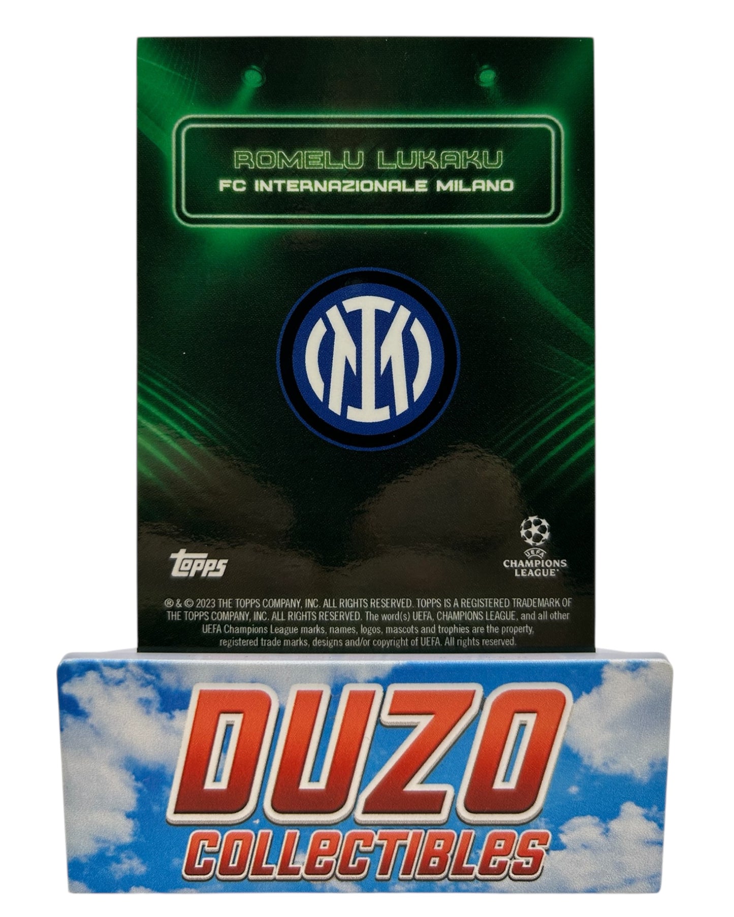 Romelu Lukaku Green /99 2023 Topps Showtime