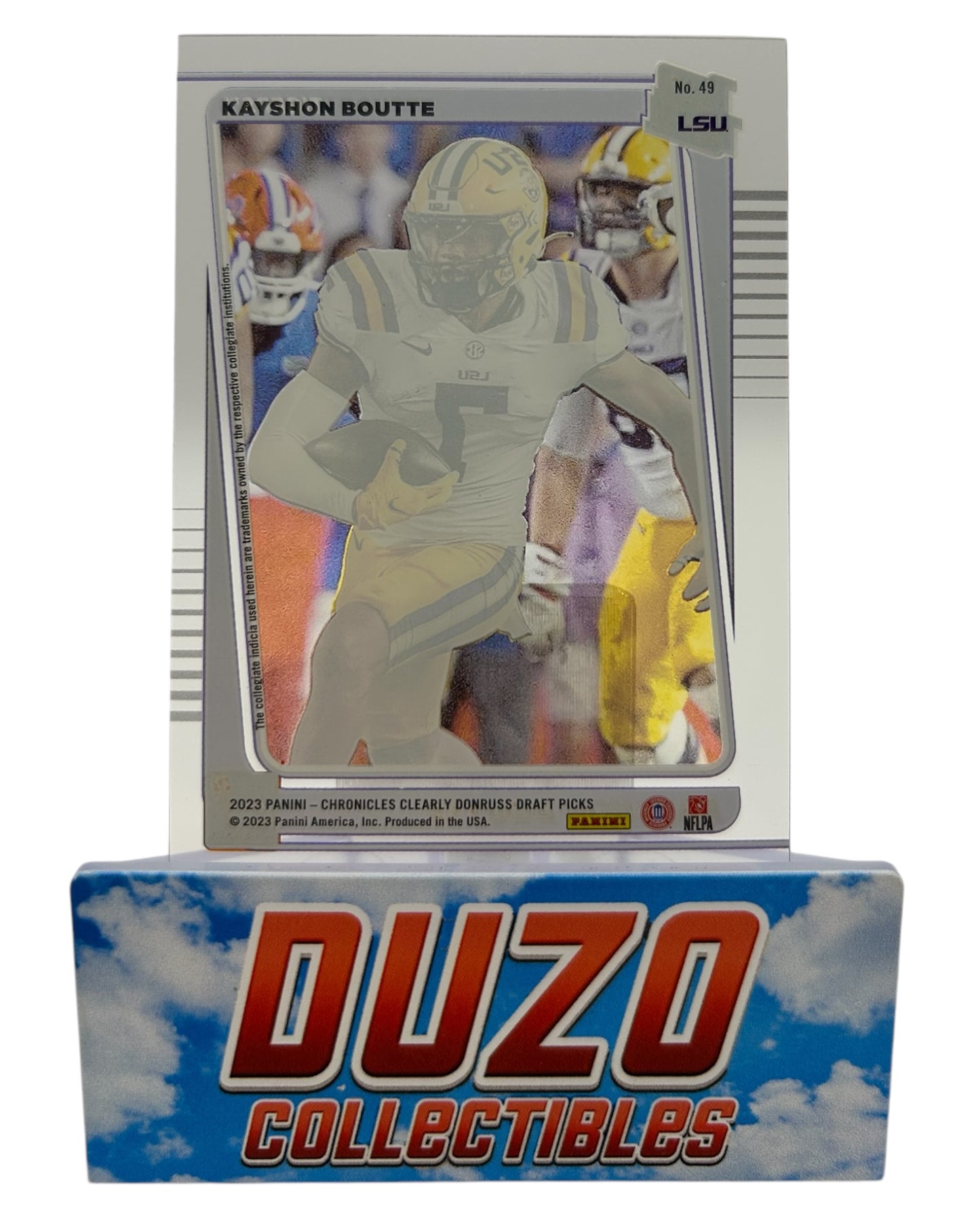 Kayshon Boutte Bronze Rated Rookie 2023 Panini Chronicles Clearly Donruss Draft Picks