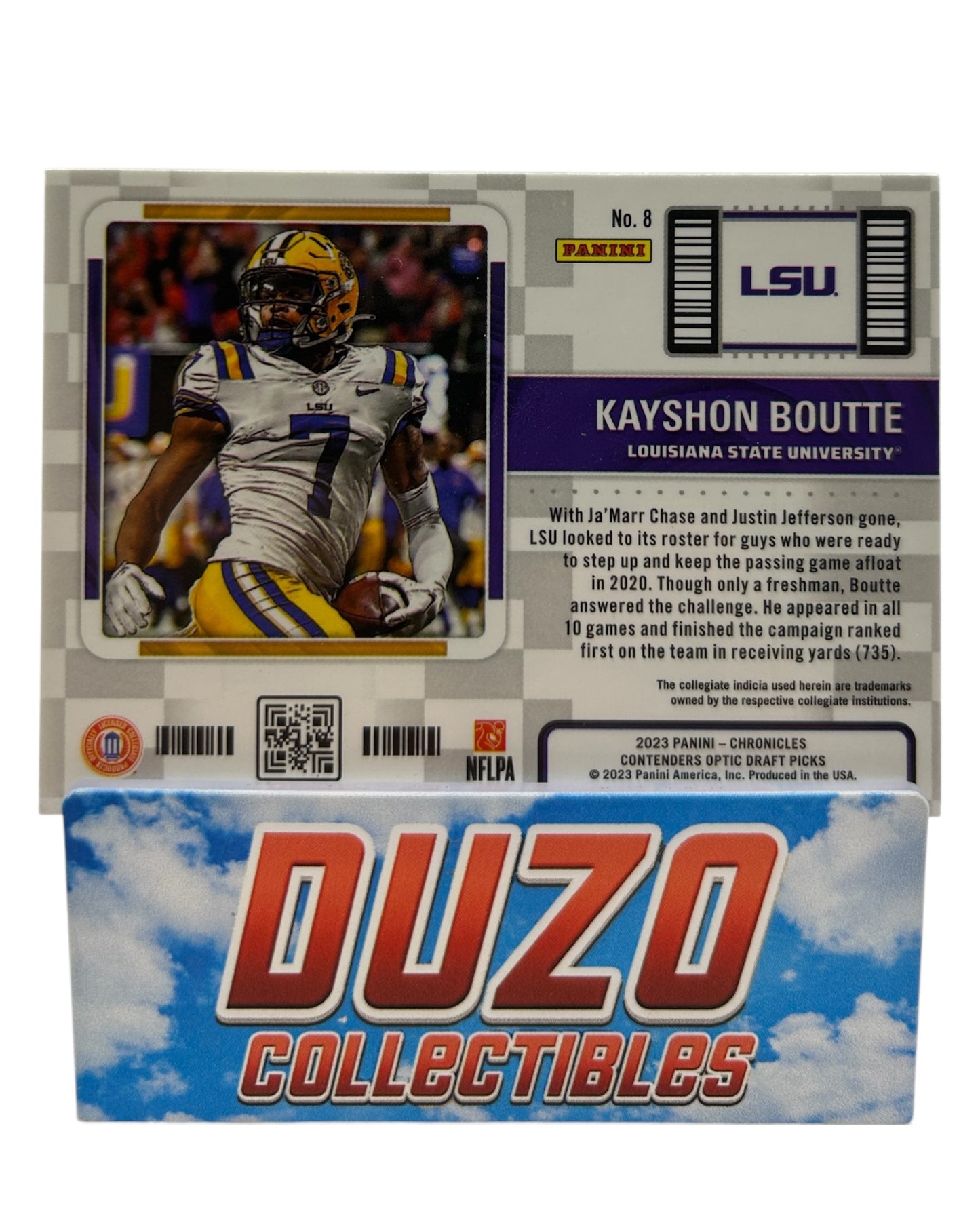 Kayshon Boutte College Ticket 2023 Panini Contenders Optic No.8
