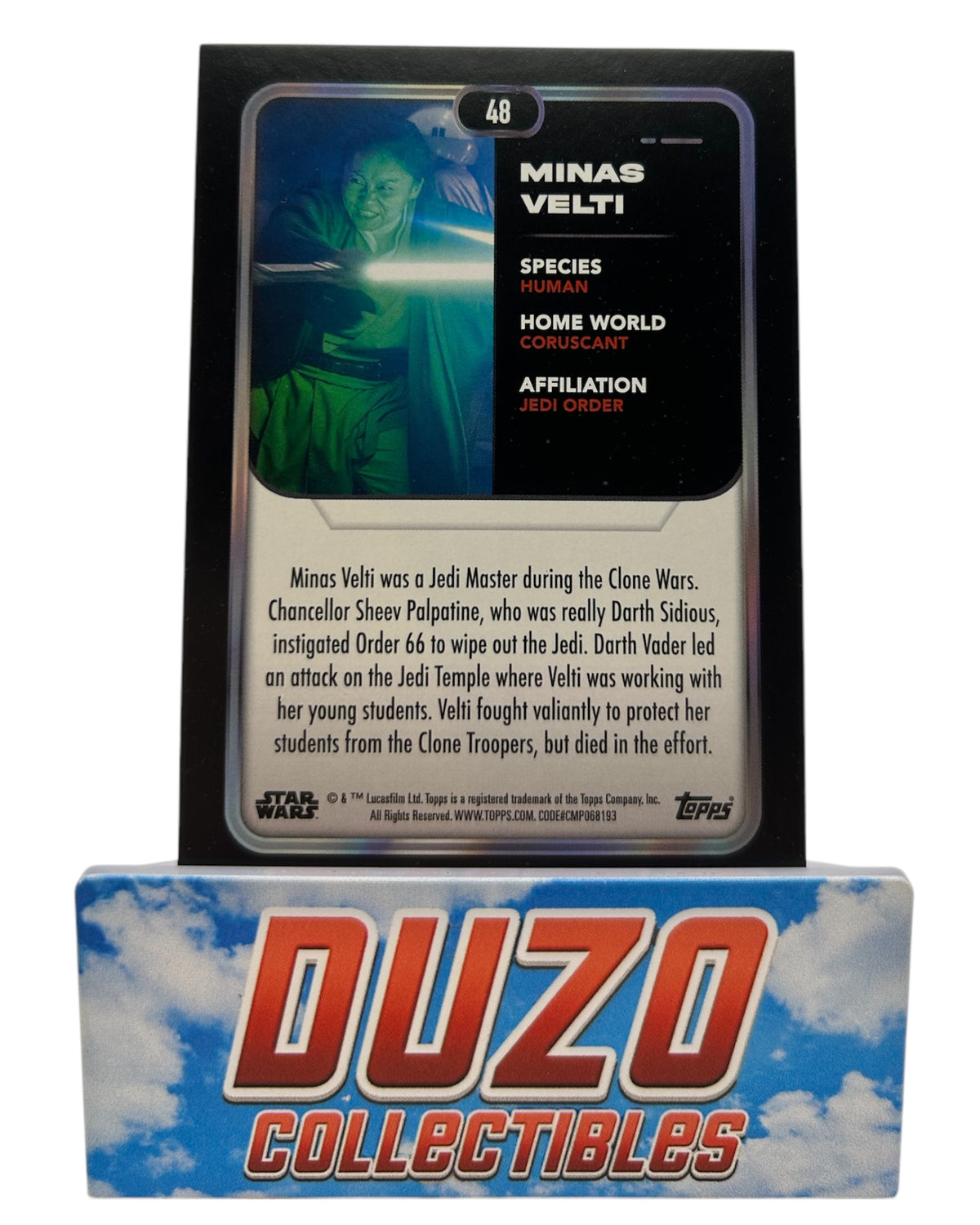 Minas Velti Red /199 No.48 2023 Topps Star Wars Flagship