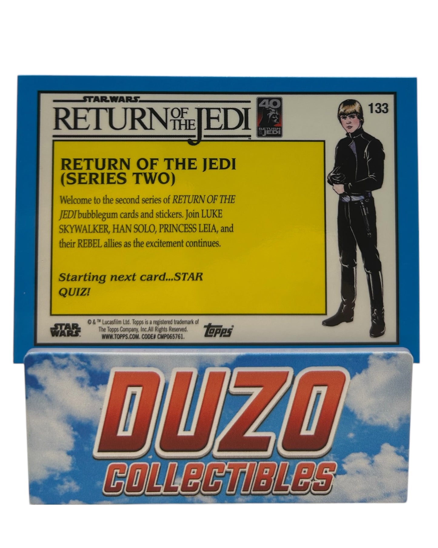 88 Cards-22 Stickers Lightsaber 2023 Topps Sapphire Star Wars Return of the Jedi No.133