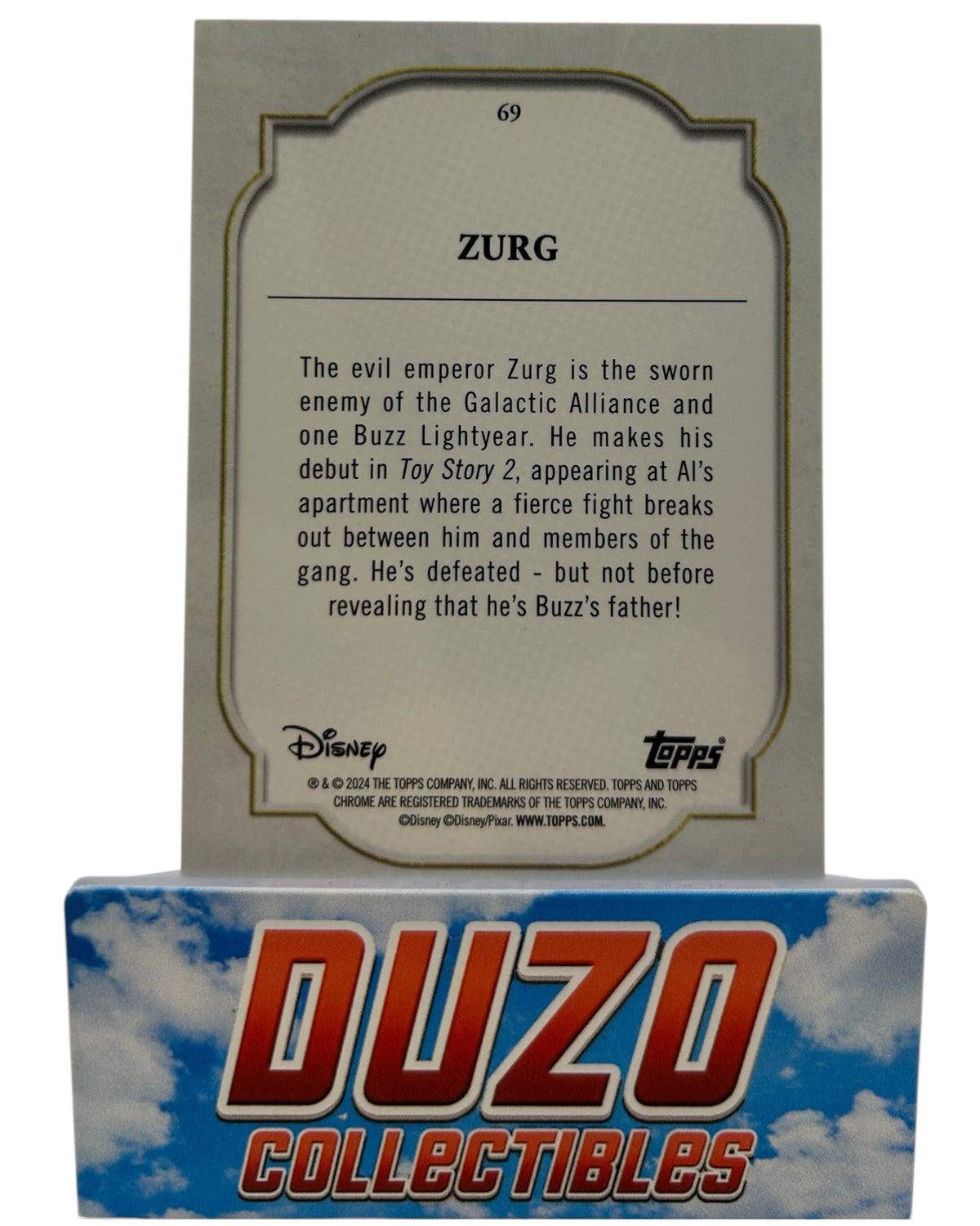 Zurg Disney Sapphire Pixar Topps Chrome 2024 No.69