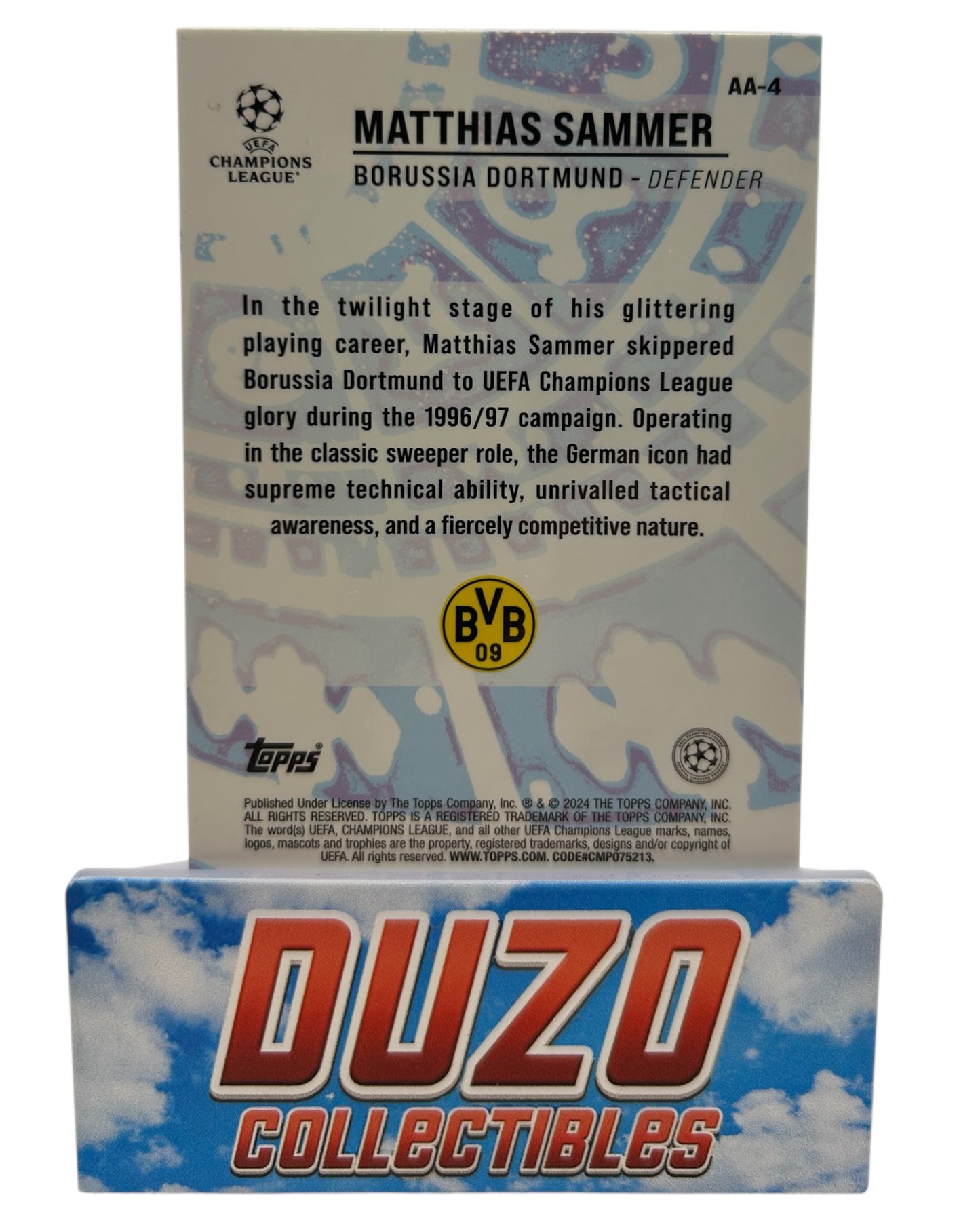 Matthias Sammer Ageless Alchemy Topps UEFA Champions League AA-4