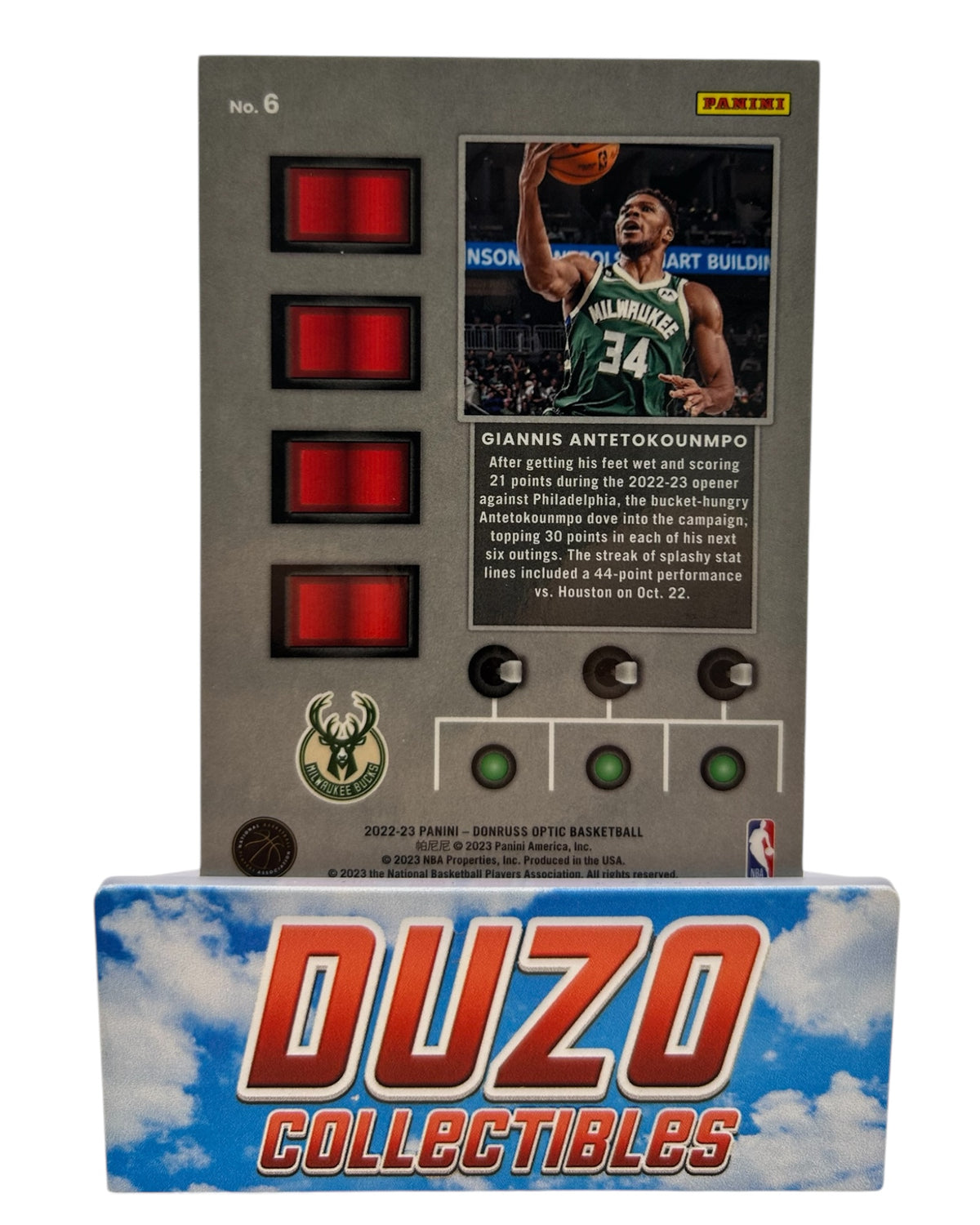 Giannis Antetokounmpo T-Minus 3...2...1... 2022-23 Panini Donruss Optic No.6