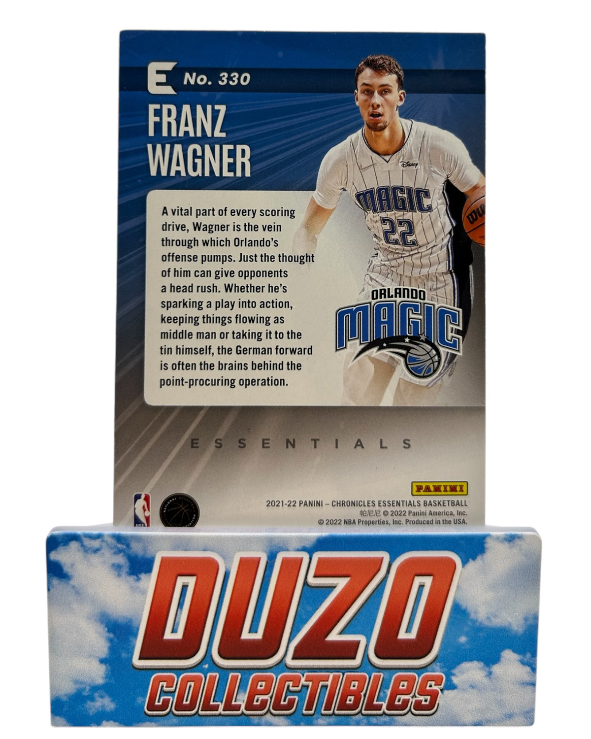 Franz Wagner Rookie 2021-22 Panini Chronicles Essentials No.330