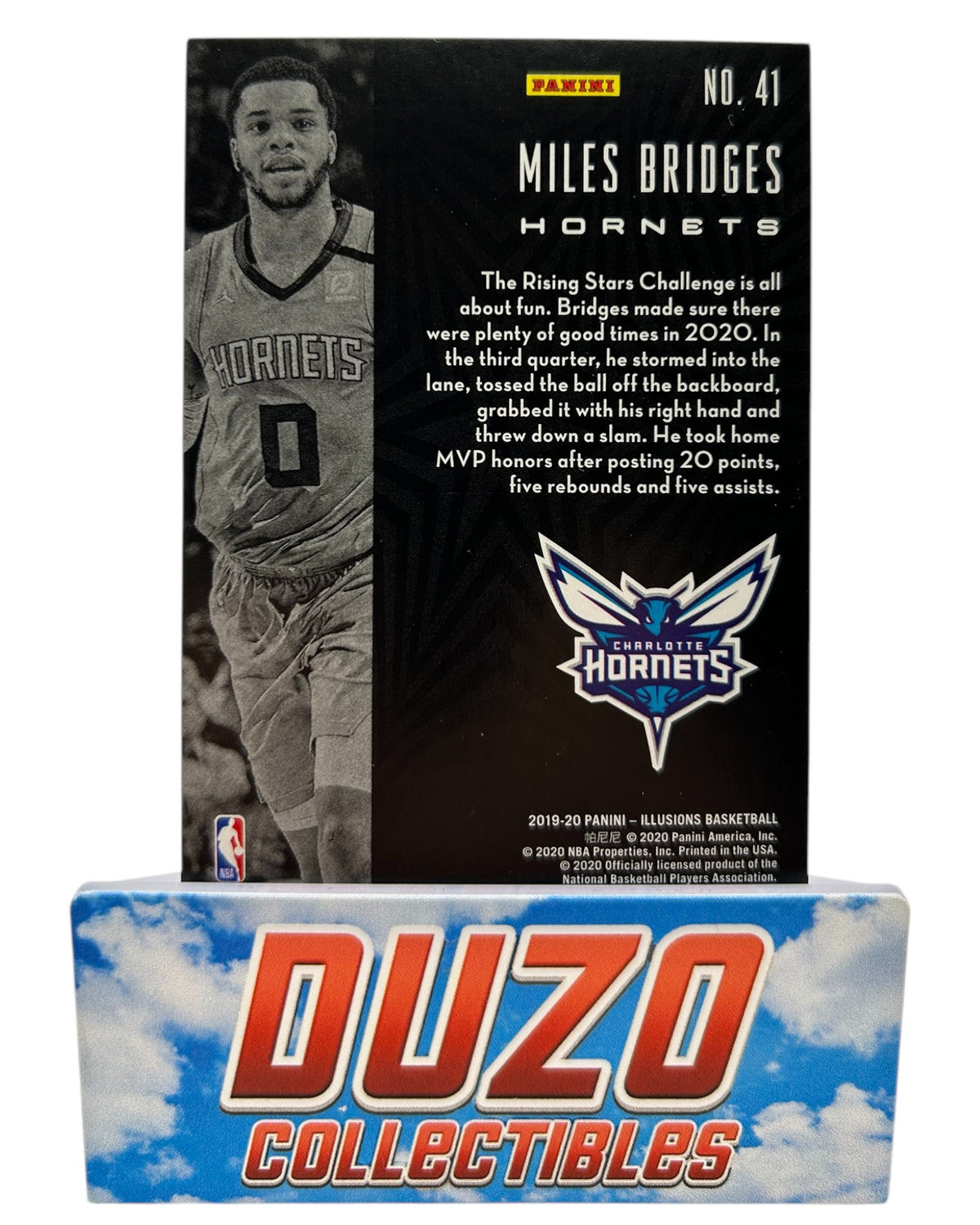 Miles Bridges Turquoise /125 2019-20 Panini Illusions No.41