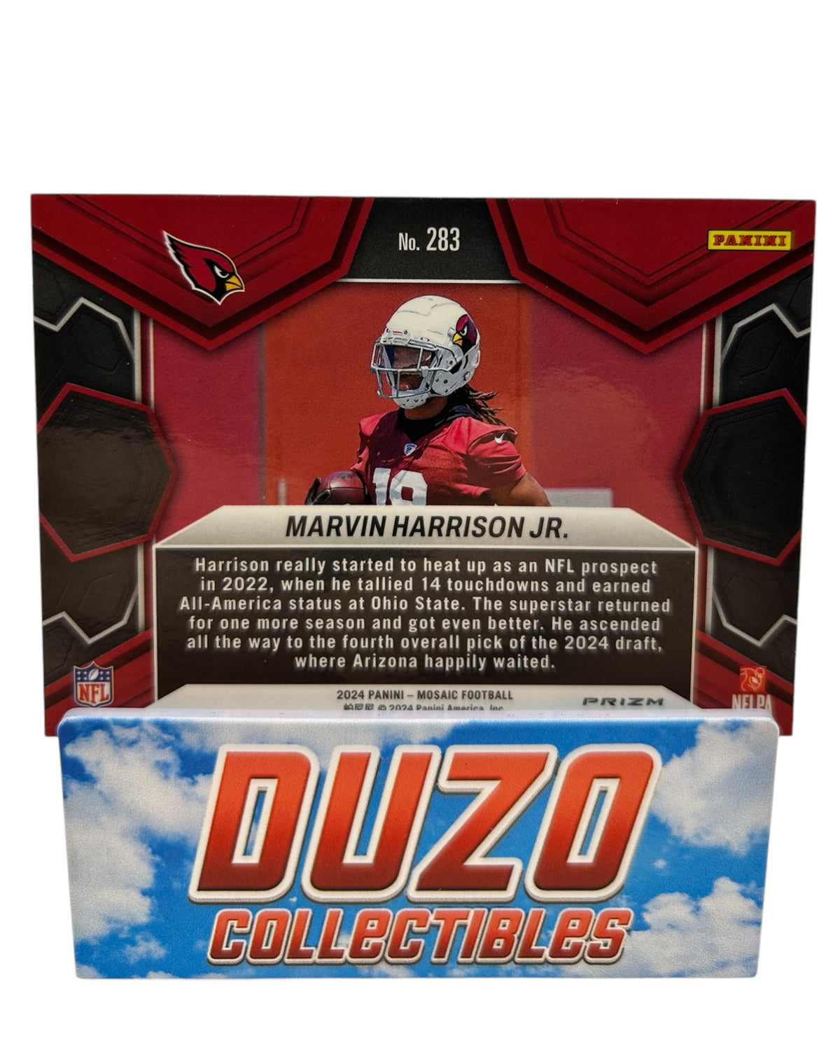 Marvin Harrison Jr. Pink Rookie NFL Debut 2024 Panini Mosaic No.283