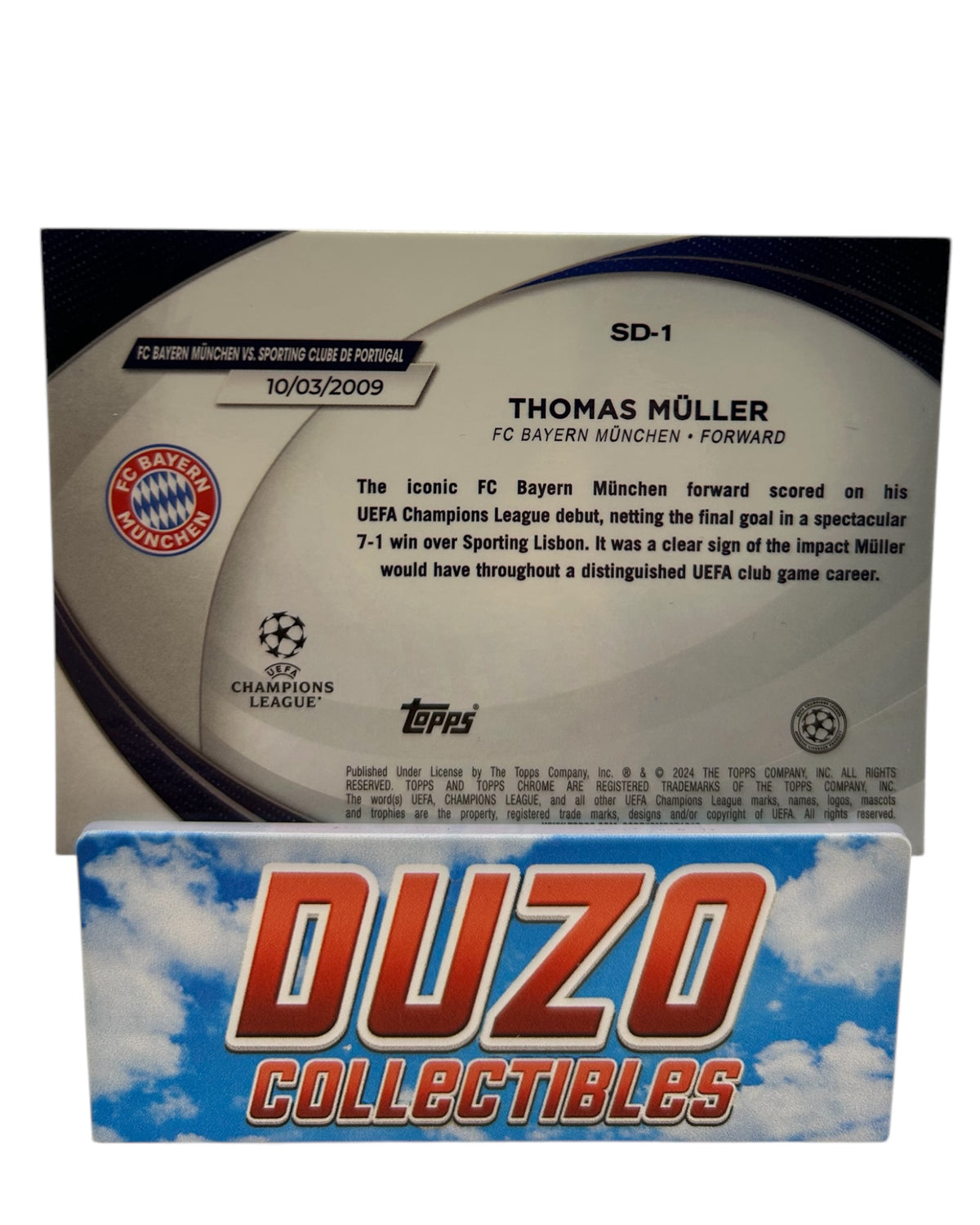Thomas Müller Starball Debut Topps 2024 Topps UEFA No.SD-1