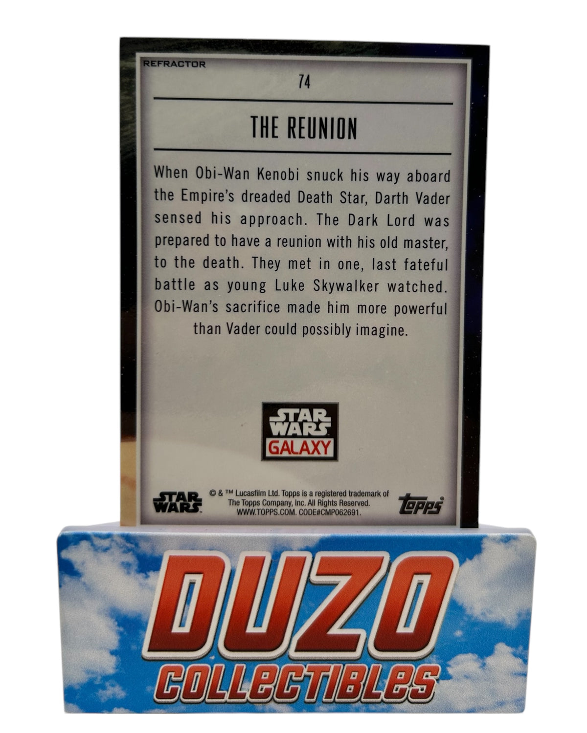 The Reunion Refractor 2023 Topps Star Wars Galaxy No.74