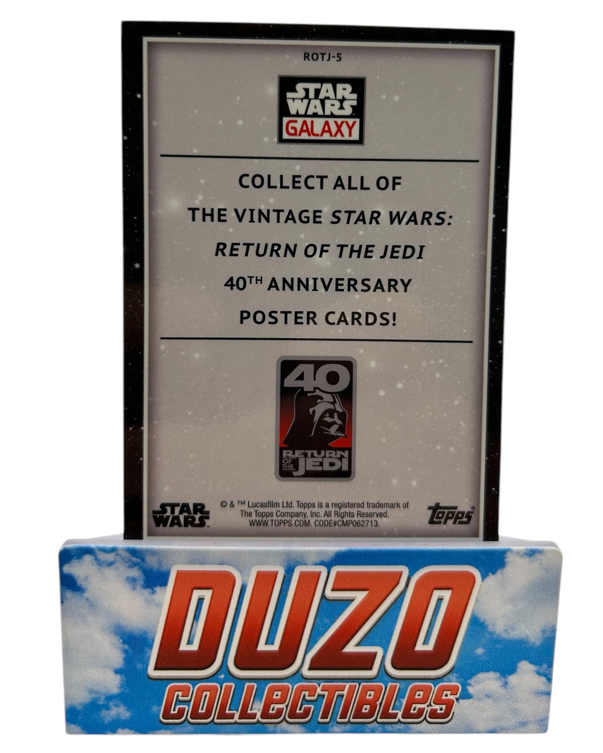 Vintage Poster Card Refractor 2023 Topps Star Wars Galaxy No.ROTJ-5