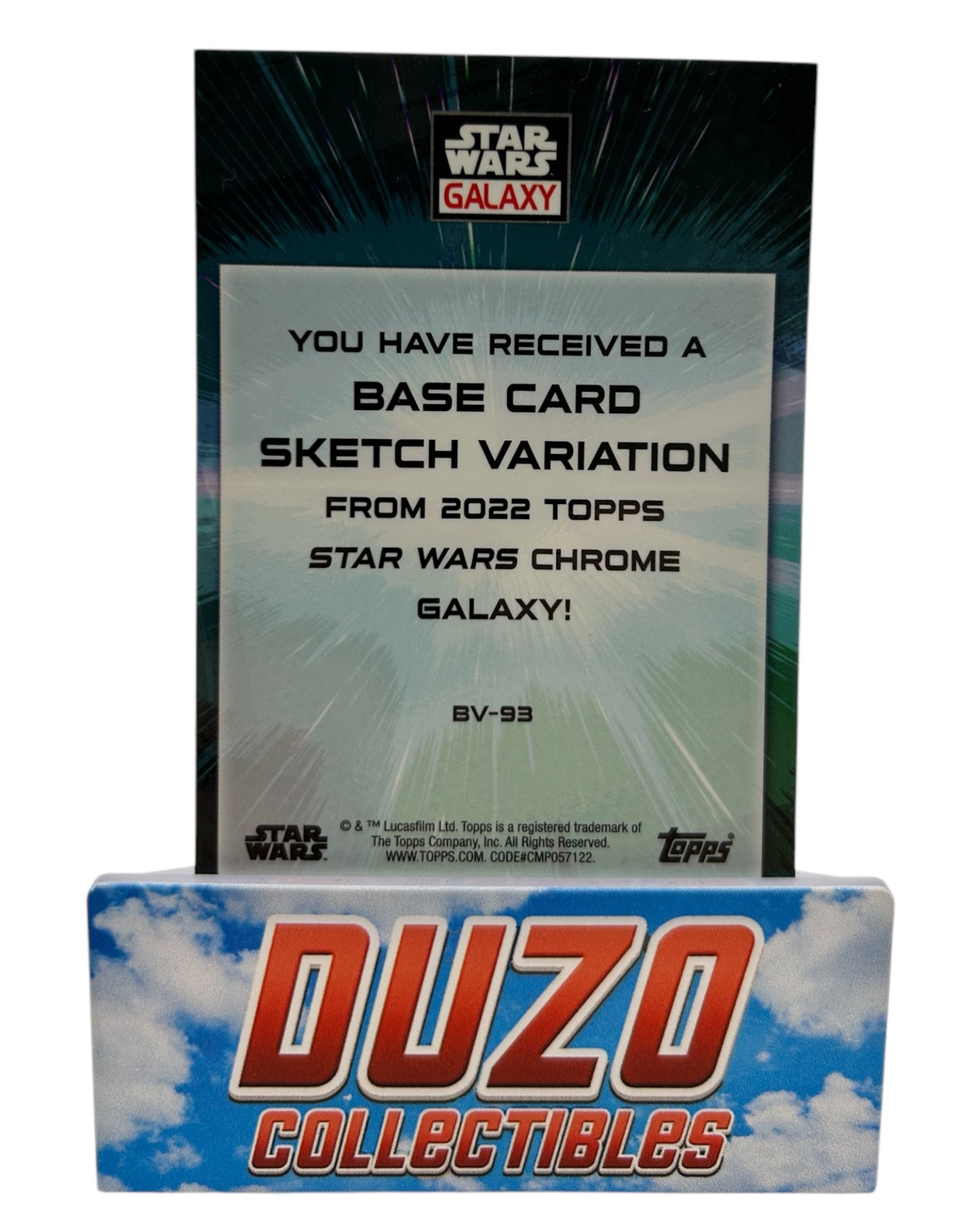 Sketch Card Variation Omega 2022 Topps Star Wars Galaxy No.BV-93