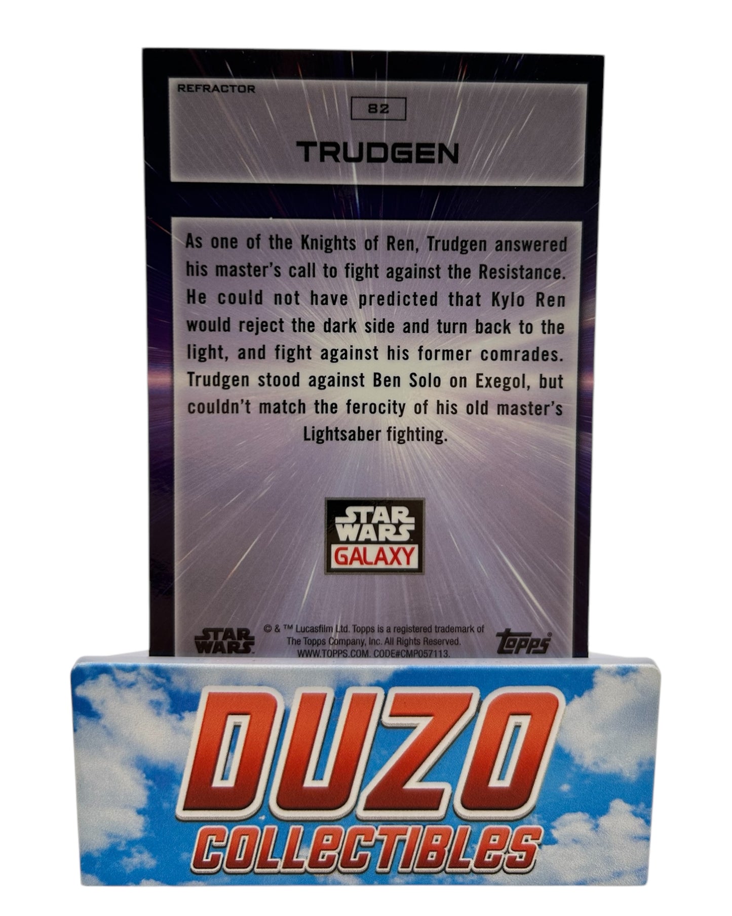 Trudgen Refractor 2022 Topps Star Wars Galaxy No.82