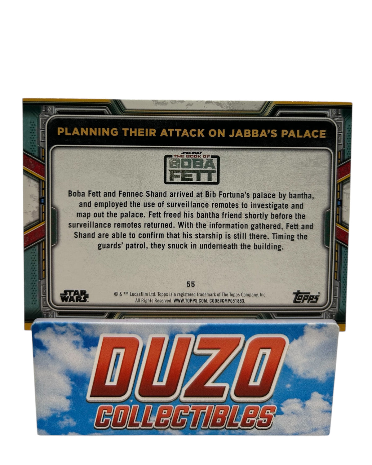 Planning their Attack on Jabba's Palace Red /99 Topps The Book of Boba Fett No.55
