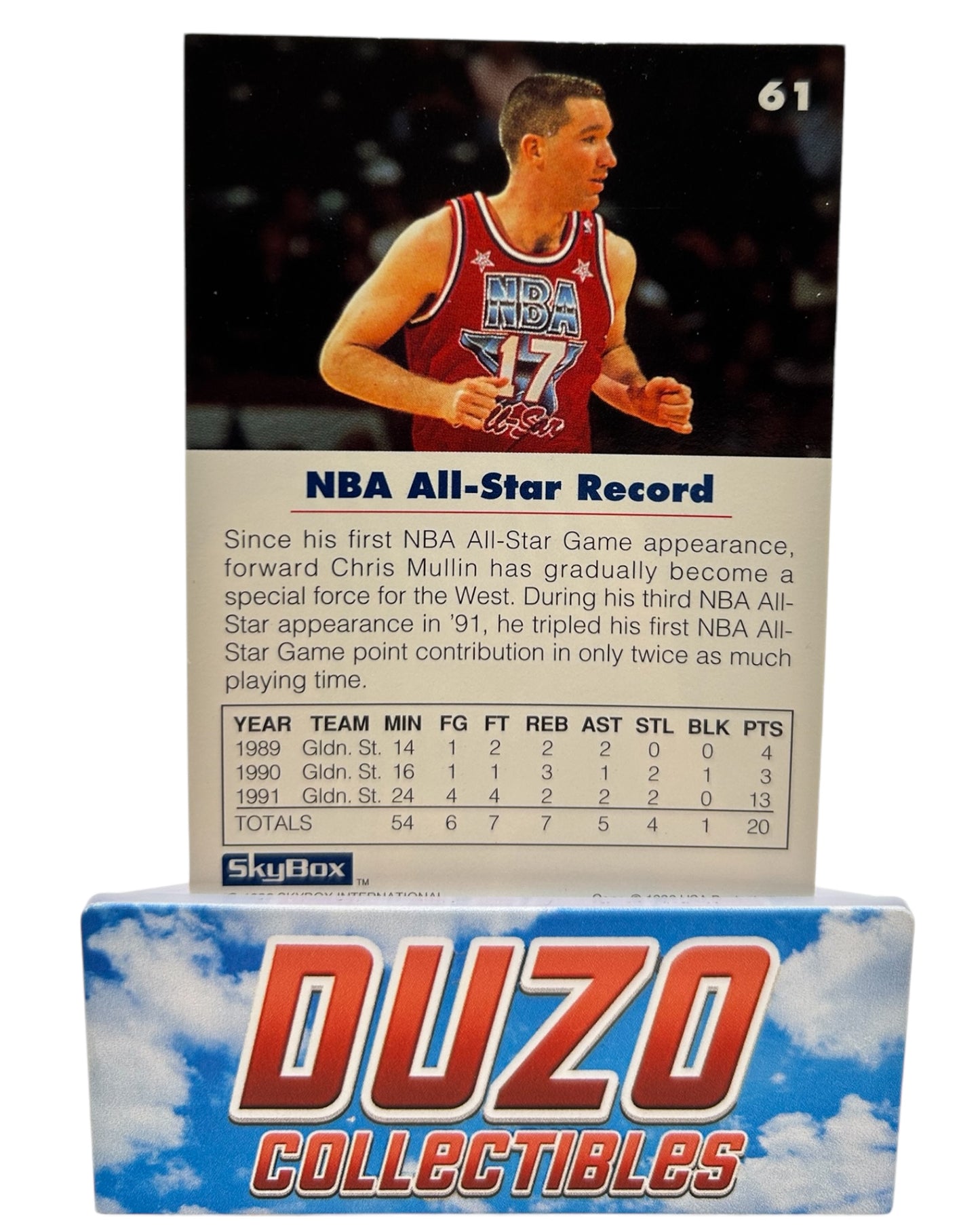 Chris Mullin NBA All-Star Record 1992 Skybox International No.61
