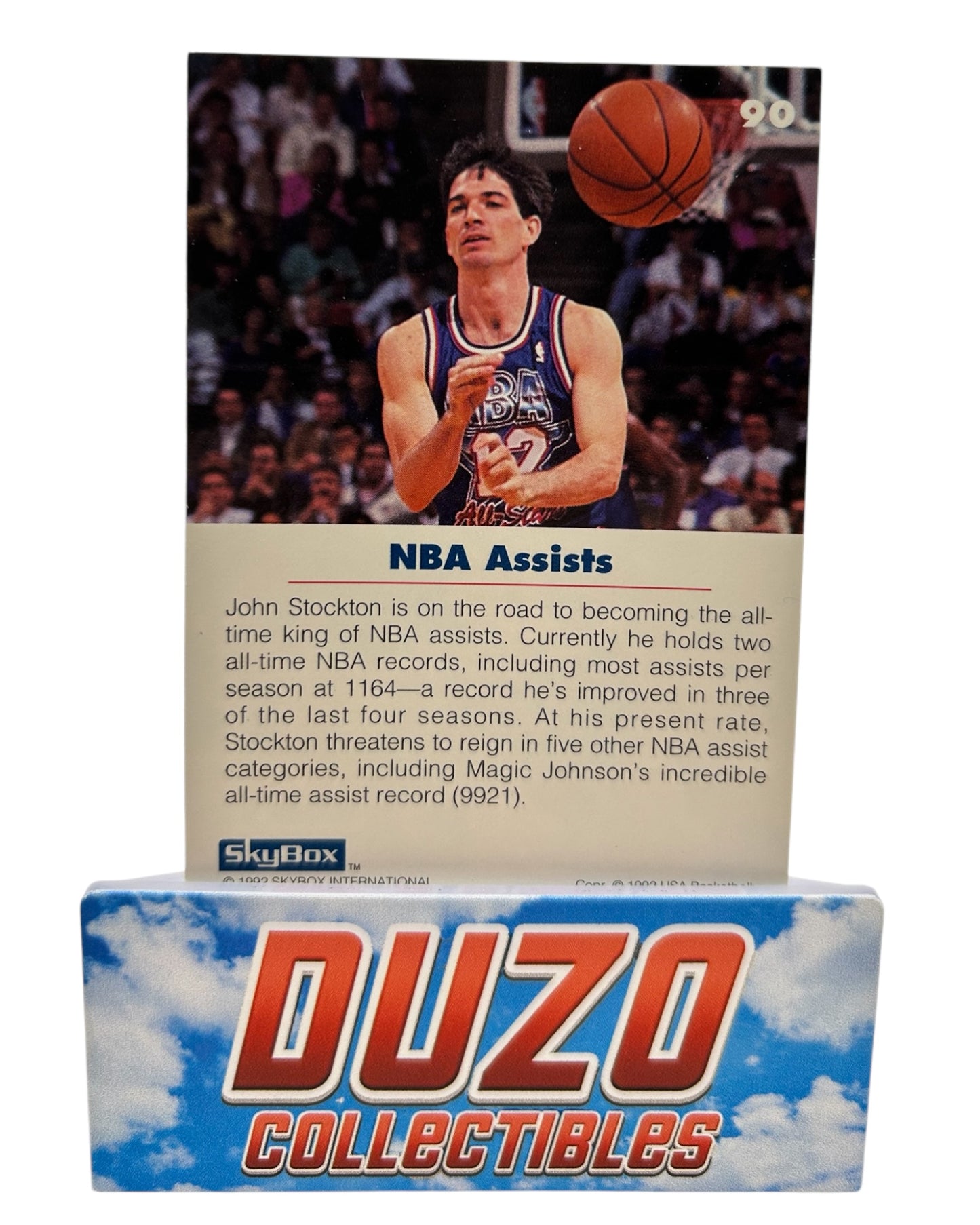 John Stockton NBA Assists 1992 Skybox International No.90