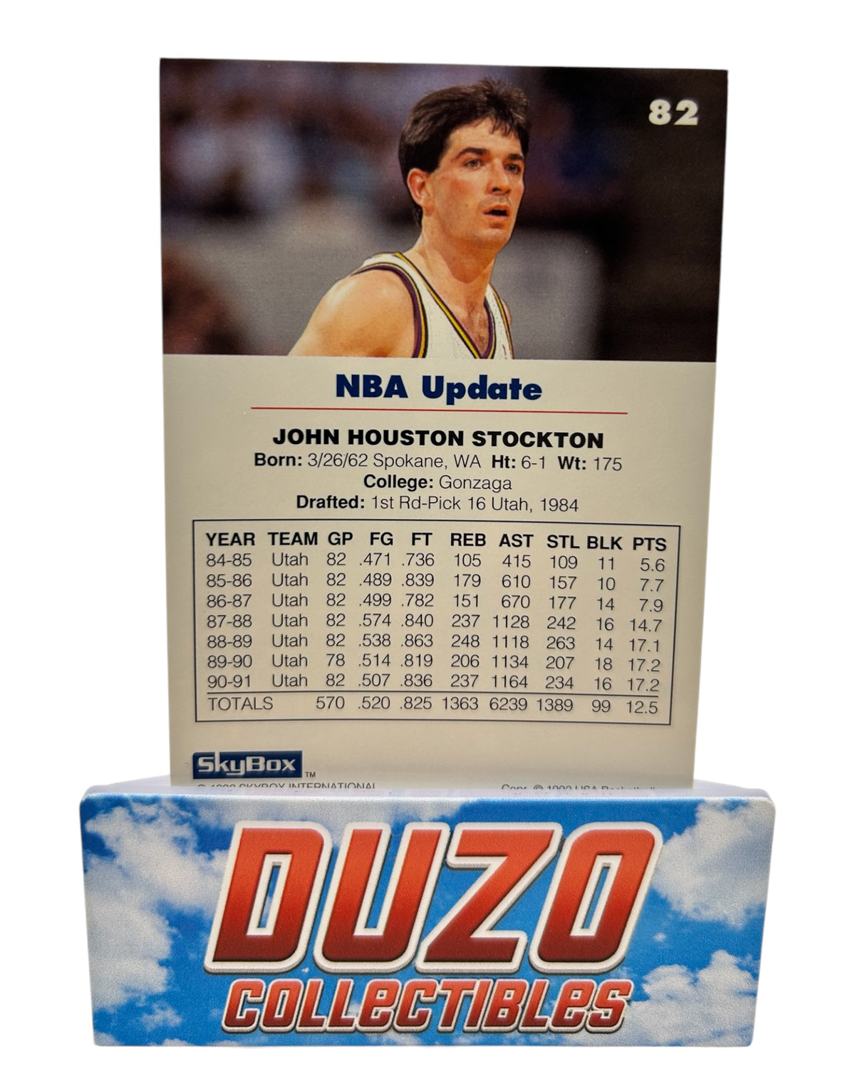 John Stockton NBA Update 1992 Skybox International No.82