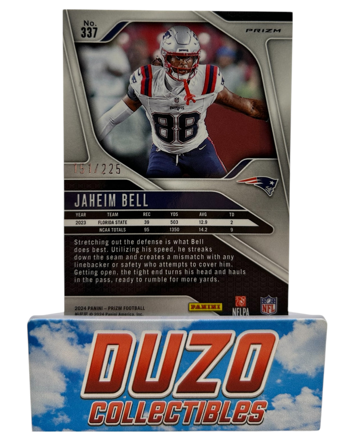Jaheim Bell Rookie Purple Cracked Ice /225 2024 Panini Prizm No.337