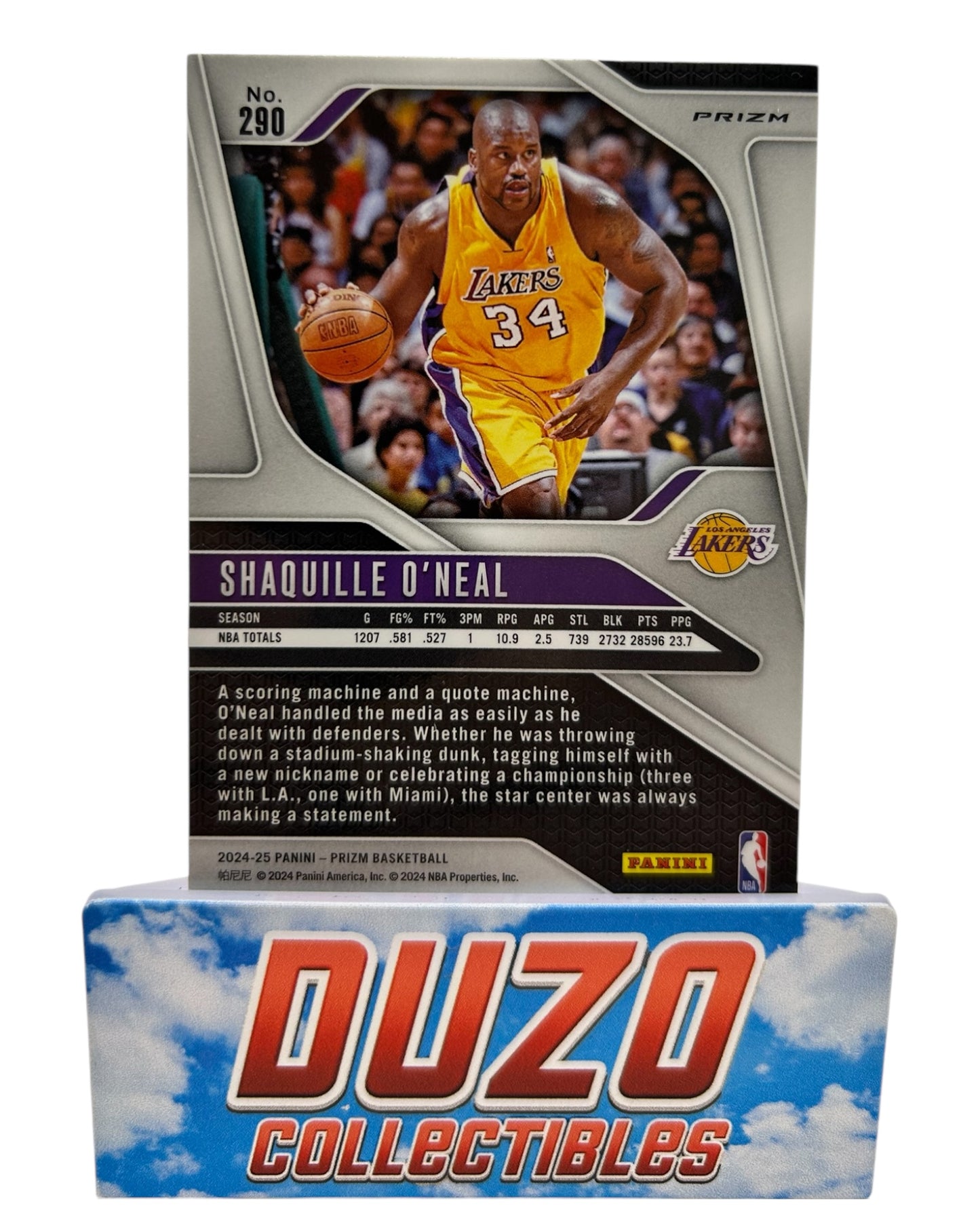 Shaquille O'Neal Legends Pink Cracked Ice 2024-25 Panini Prizm No.290