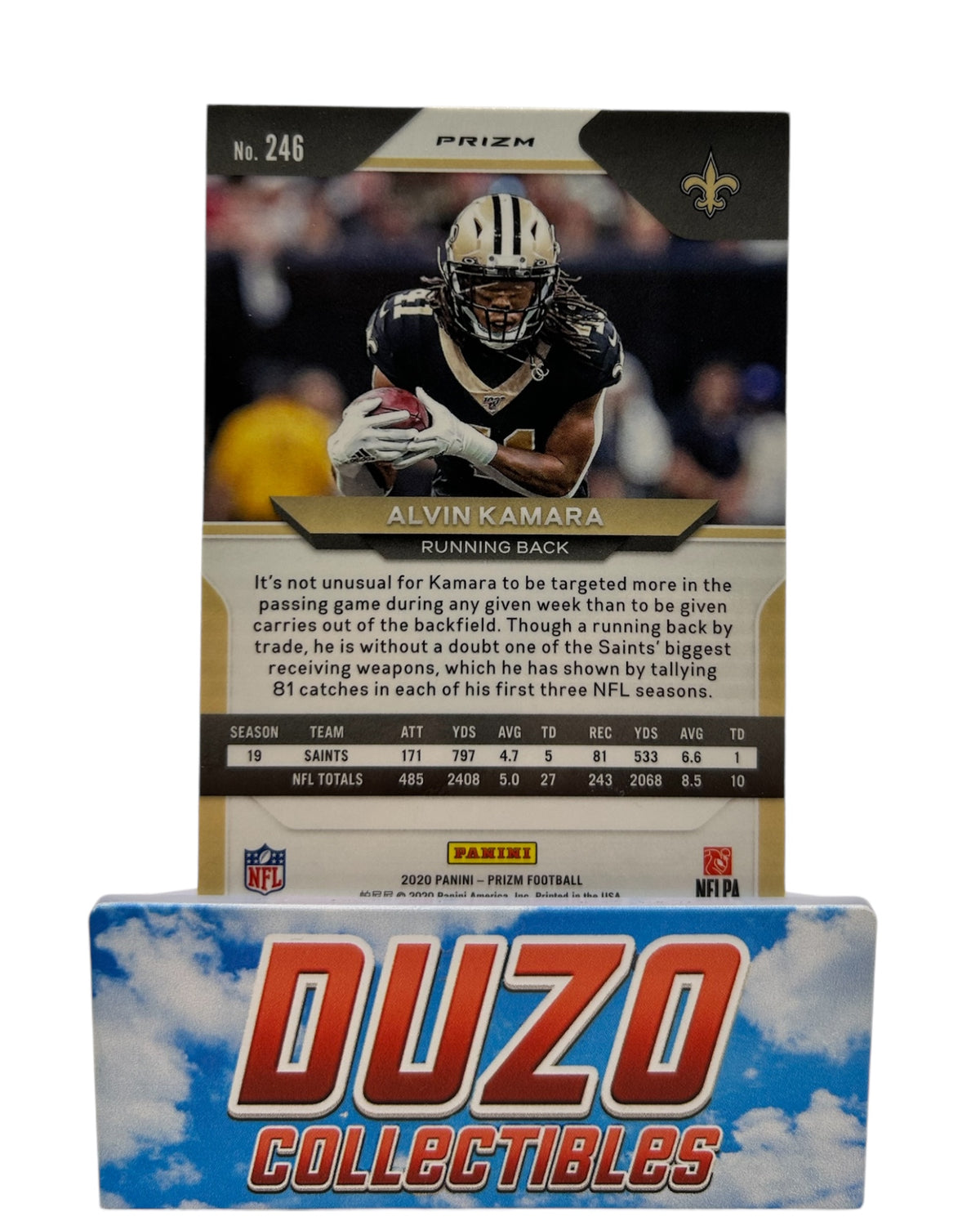 Alvin Kamara Blue&Red&White 2020 Panini Prizm No.246