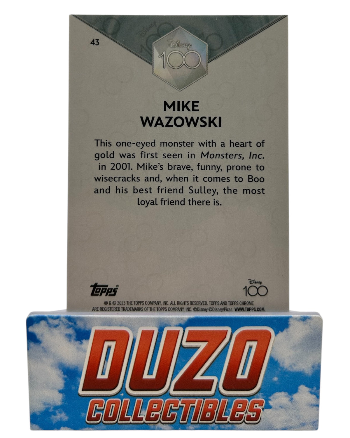Mike Wazowski Disney Topps Chrome 2023 No.43