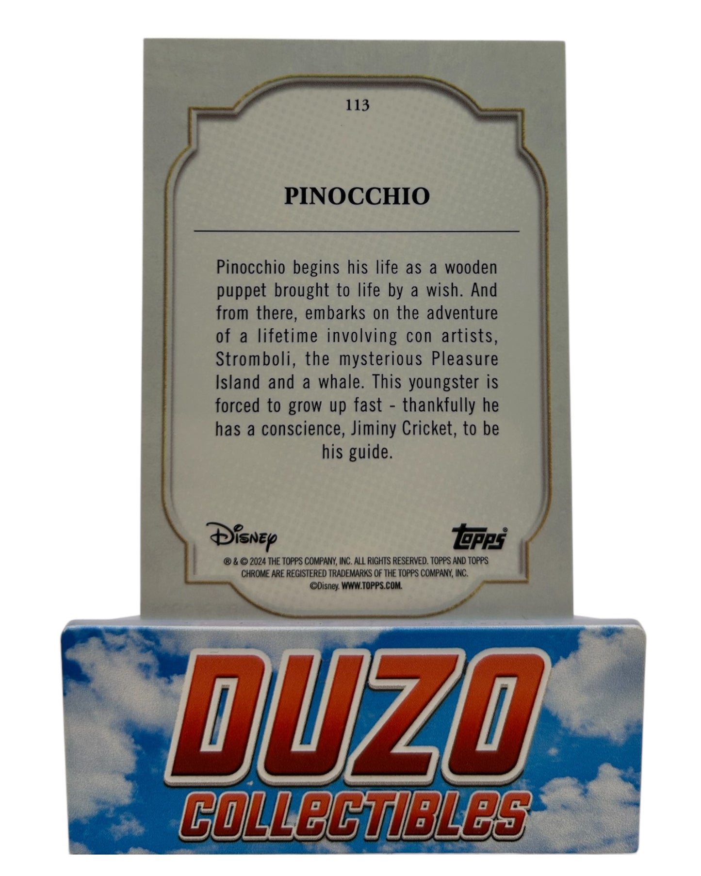 Pinocchio /101 Black & White Speckle Disney Topps Chrome 2024 No.113