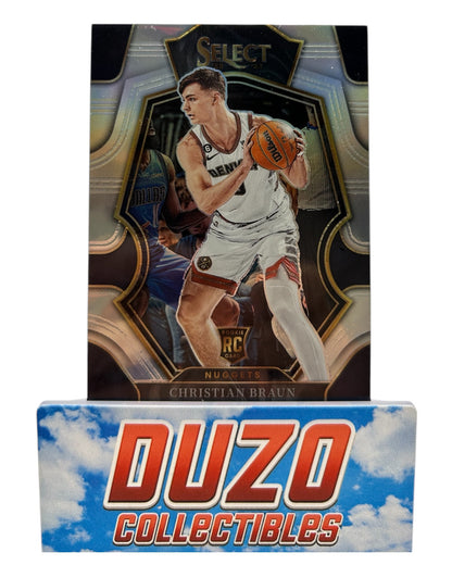 Christian Braun Silver Rookie Premier Level 2022-23 Panini Select No.195
