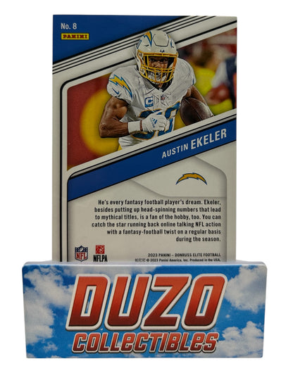 Austin Ekeler 2023 Panini Donruss Elite Football No.8 Red /70