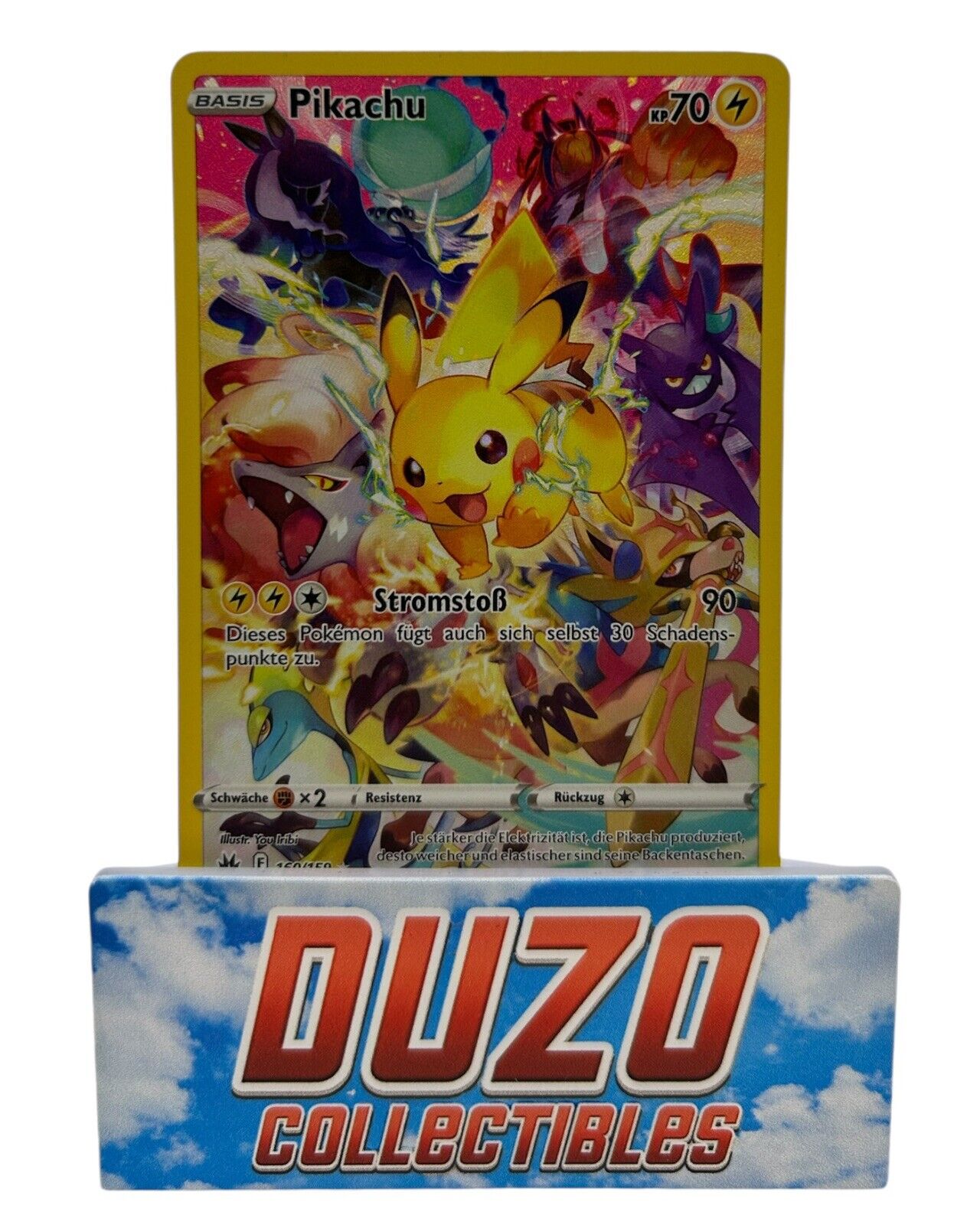 Pikachu 160/159 Zenit Der Könige Secret Alternativ Pokémon Pokemon Karte DE NM