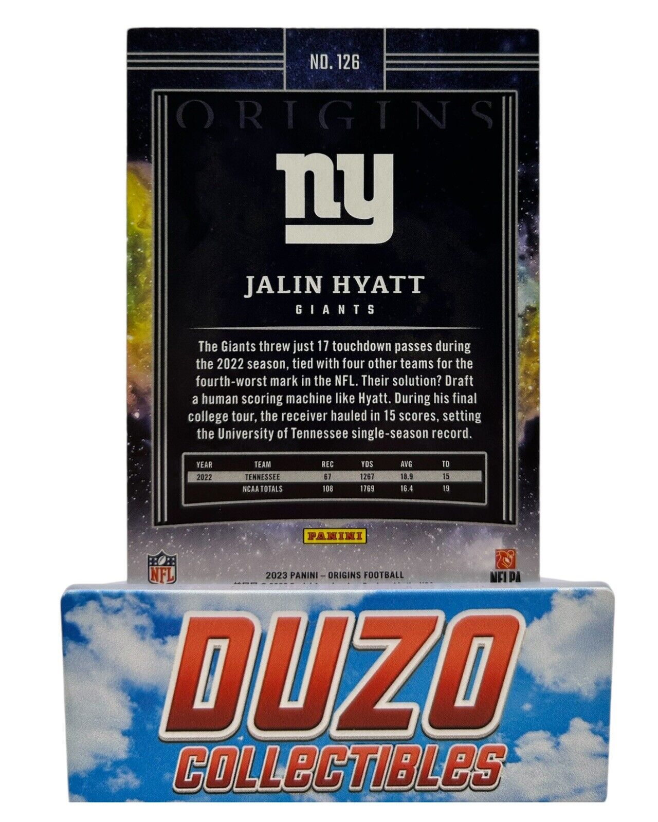 Jaylin Hyatt RC New York Giants Panini Origins 2023 NO.126