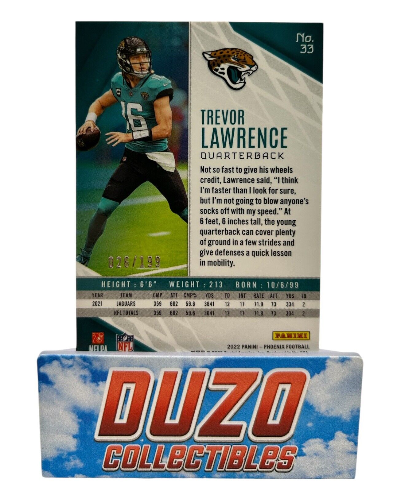 Trevor Lawrence Panini Phoenix Football 2022 No.33 /199