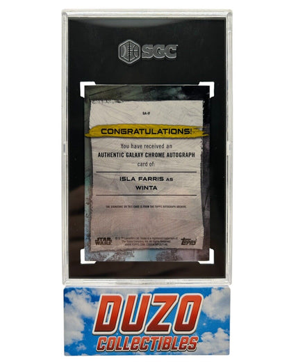 Winta Superfractor Autograph 1/1 Star Wars Galaxy 2022 GA-If Isla Farris SGC9,5