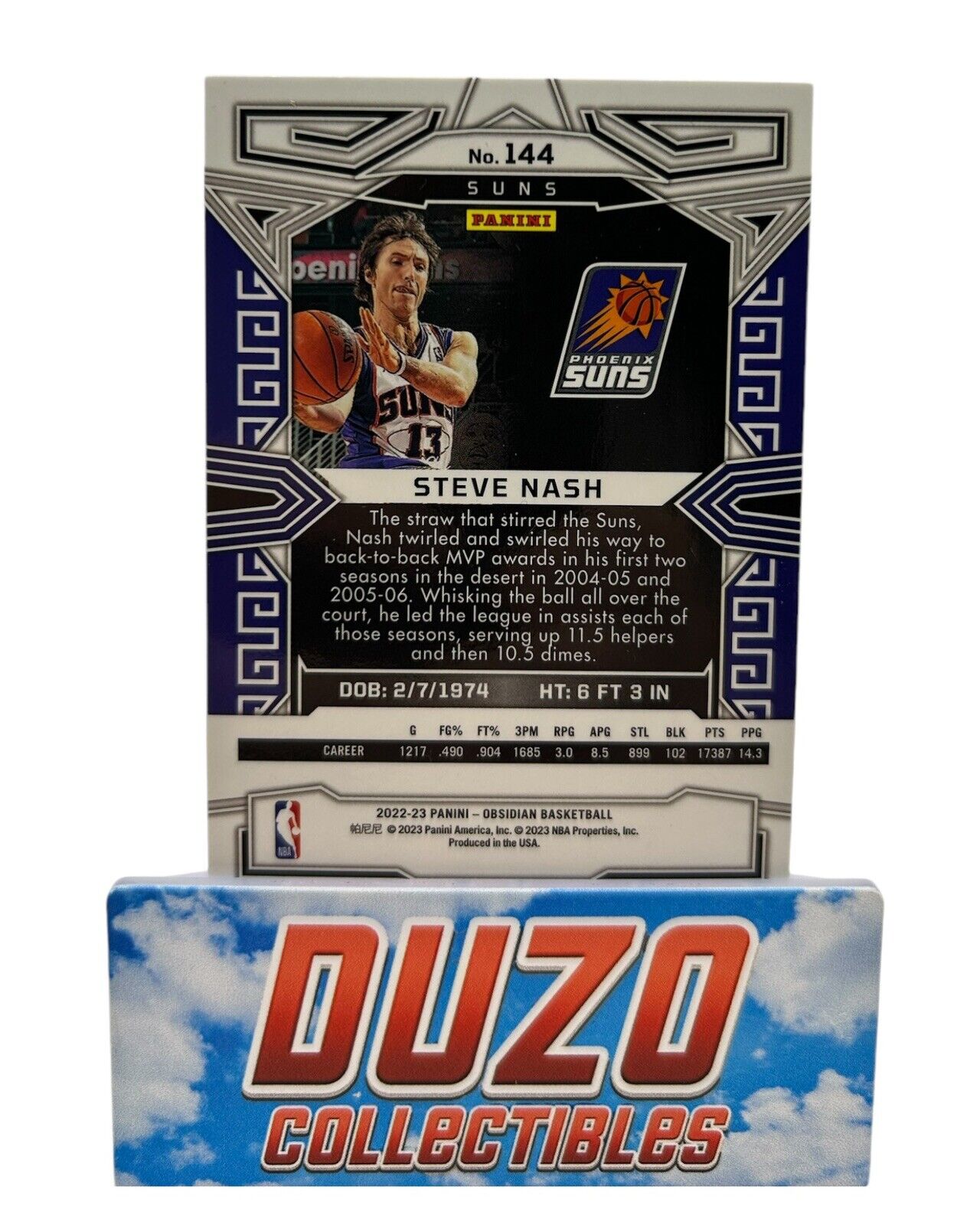 Steve Nash 2022-23 Panini Obsidian Phoenix Suns No.144