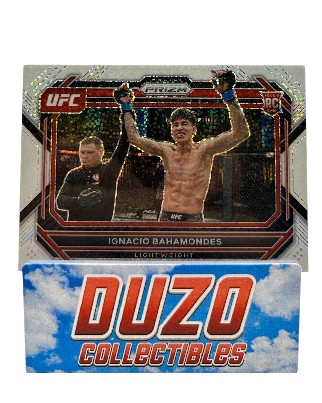 Ignacio Bahamondes Rookie Lightweight UFC White Sparkle No.62 Panini Prizm 2023