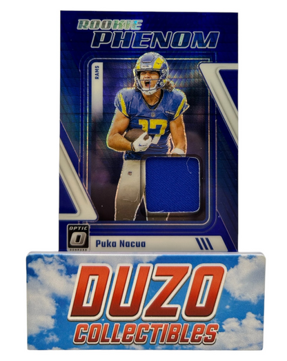 Puka Nacua Rookie Phenom Blue Patch Color-Match Panini Donruss Optic 2023